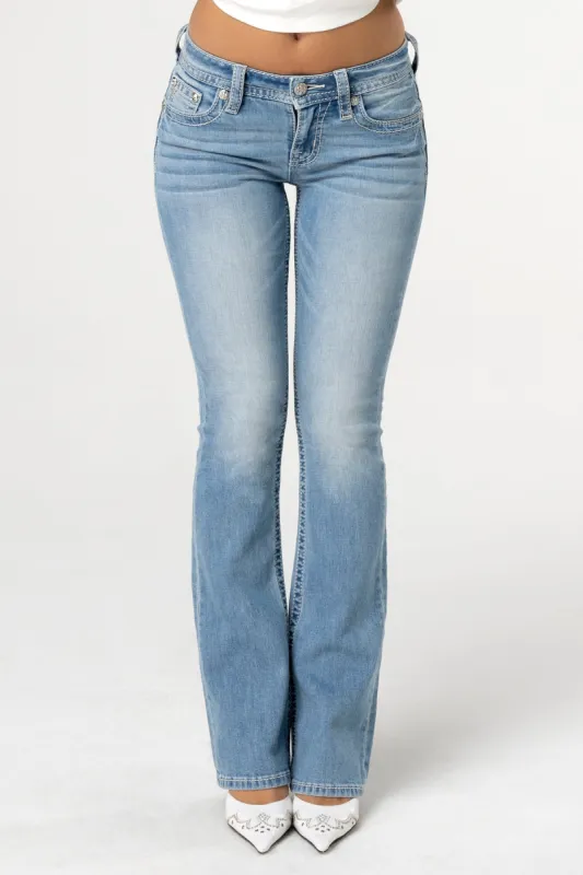 Rebel With A Cross Bootcut Jeans sold by Miss Me
