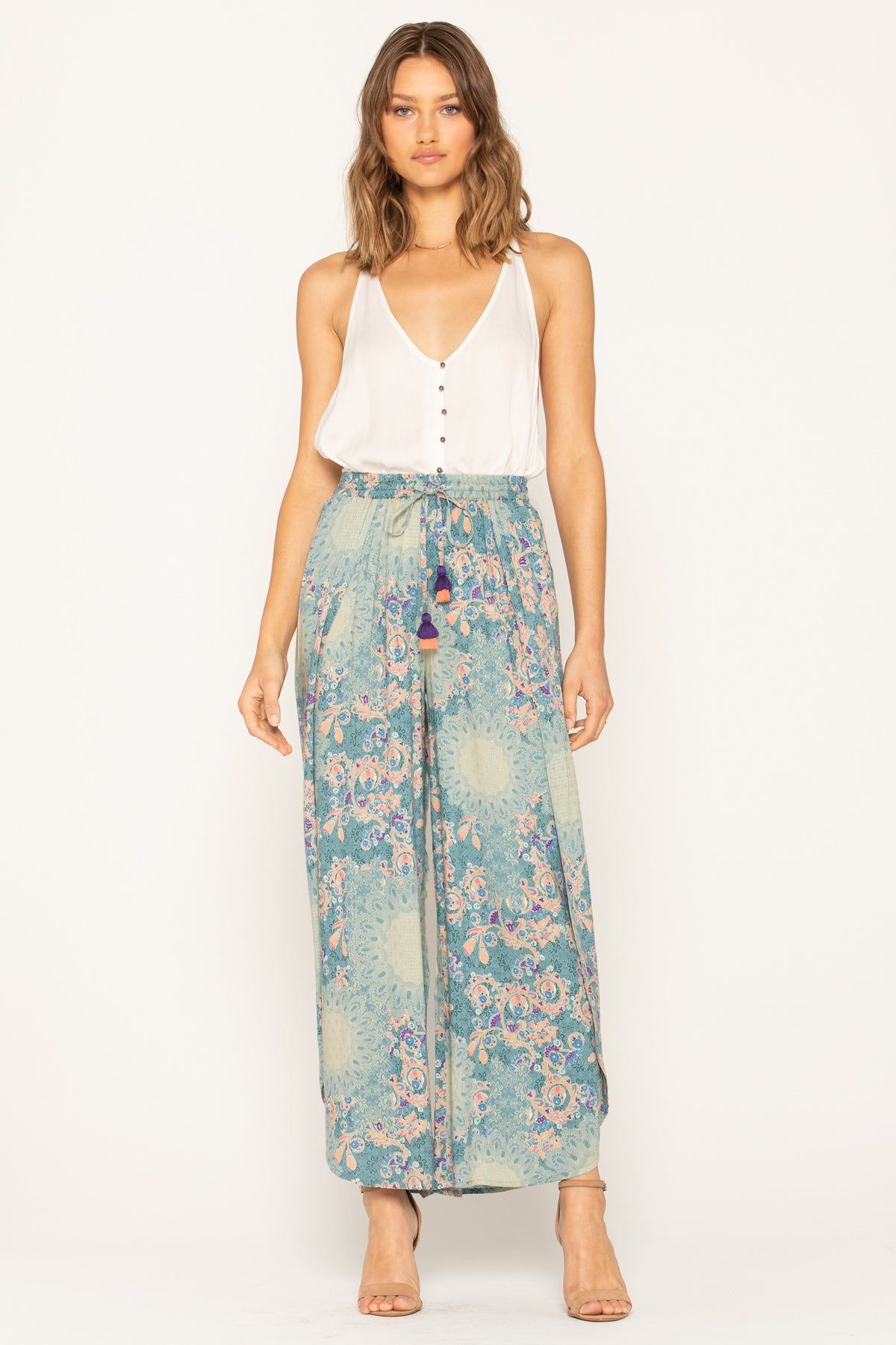 Floral Tulip Leg Pants sold by Miss Me product image thumbnail 4