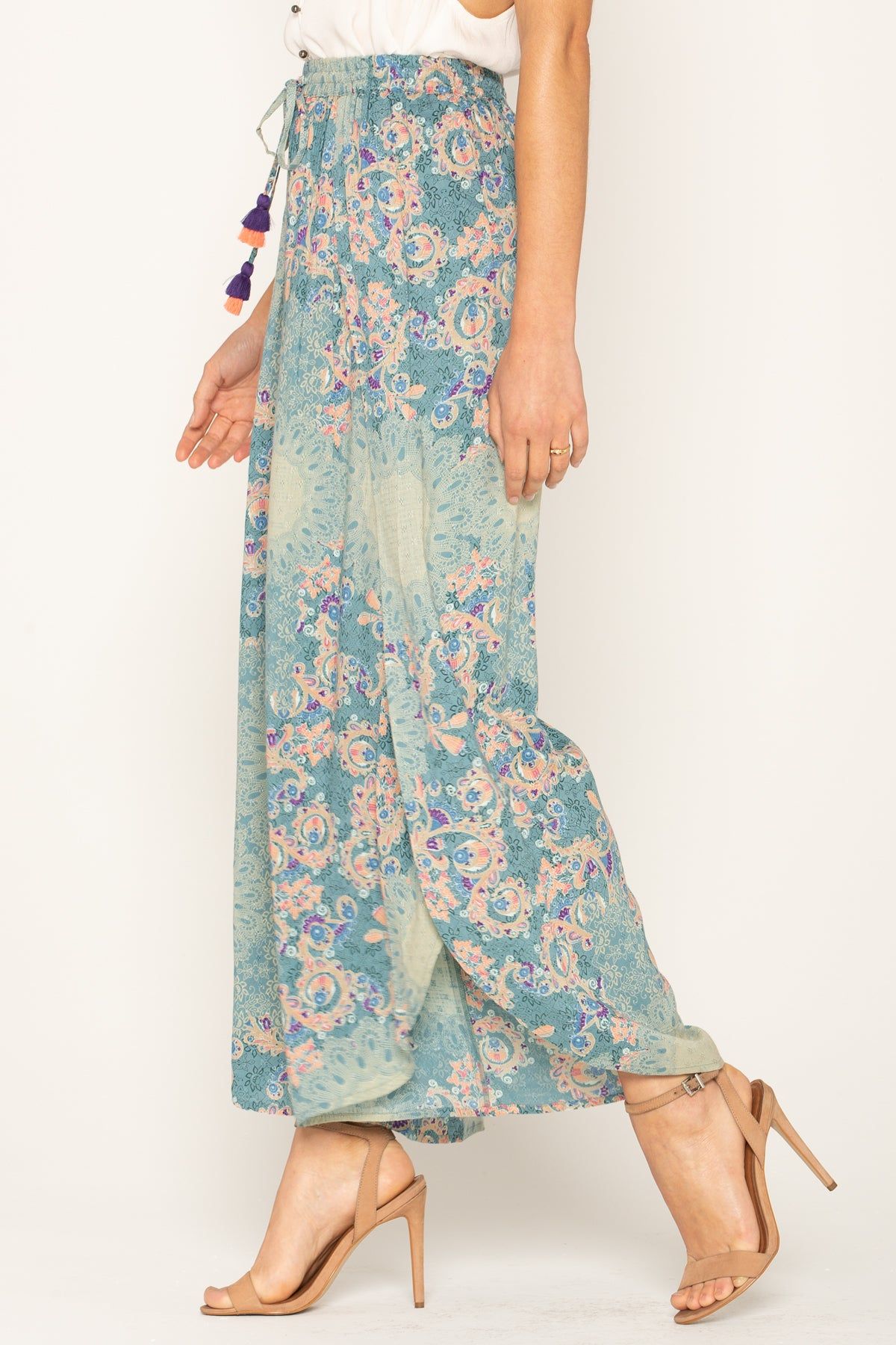 Floral Tulip Leg Pants sold by Miss Me product image thumbnail 2