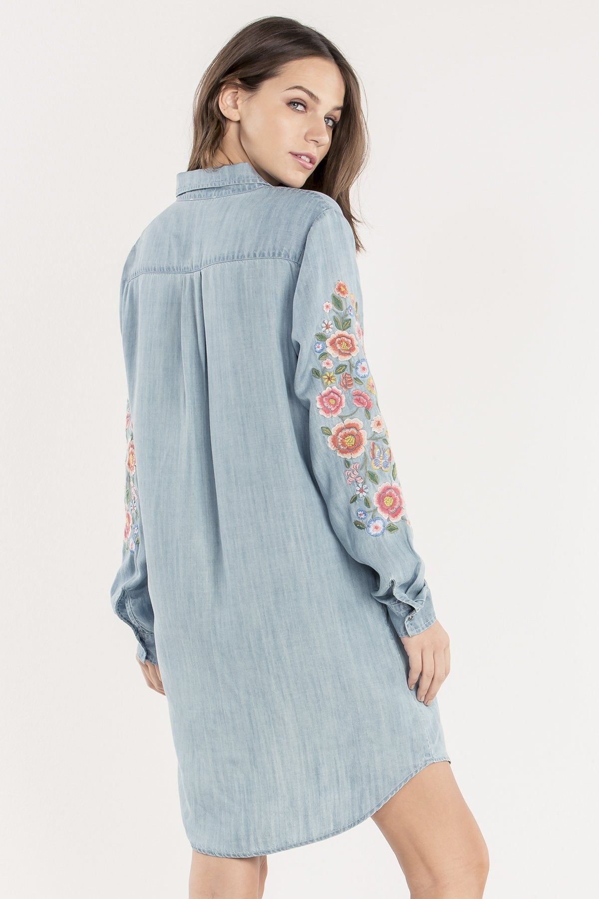Floral Flourish Denim Dress sold by Miss Me product image thumbnail 3