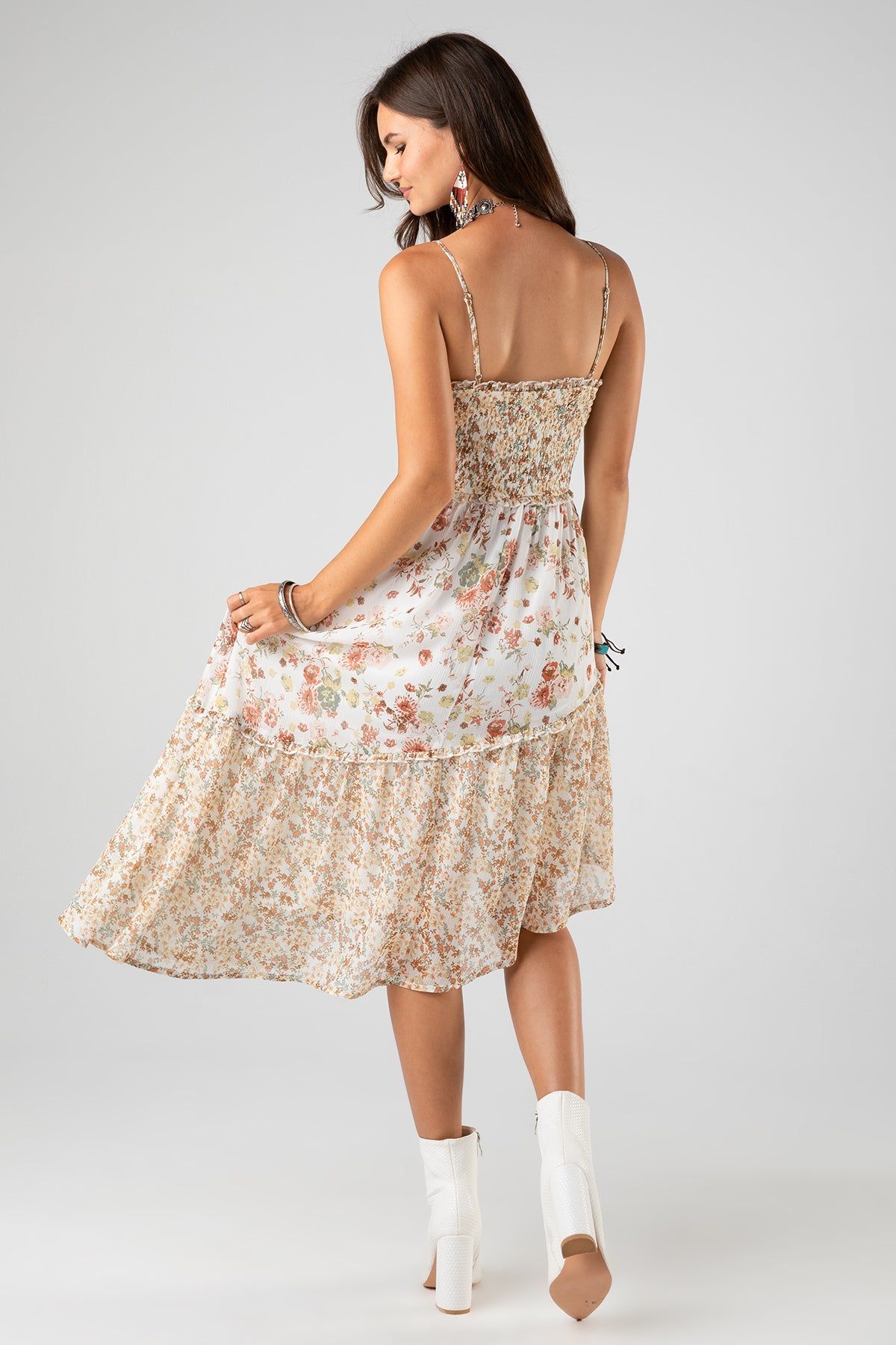 Ditzy Floral Print Dress sold by Miss Me product image thumbnail 2