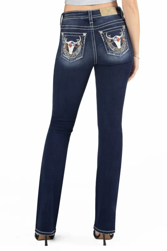 Western Longhorn Bootcut Jeans sold by Miss Me