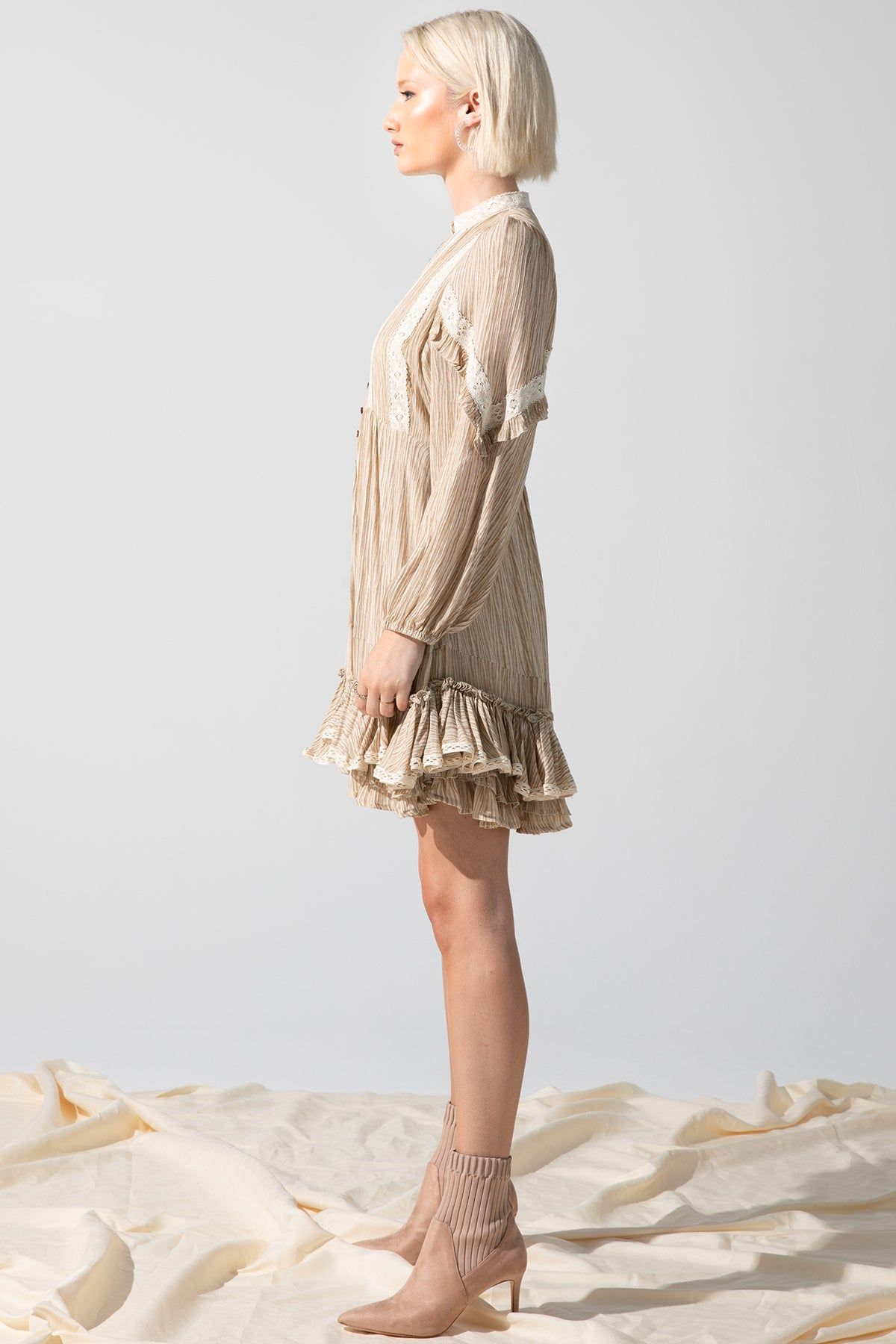 Striped Button Tiered Dress sold by Miss Me product image thumbnail 3