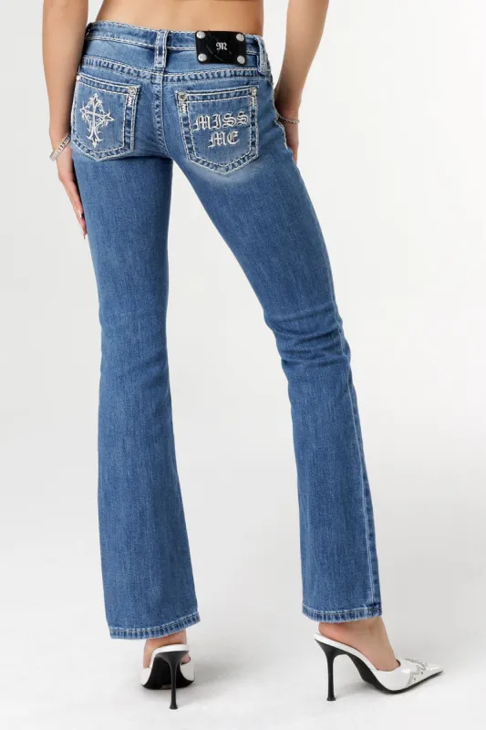 Gothic Pocket Bootcut Jeans sold by Miss Me