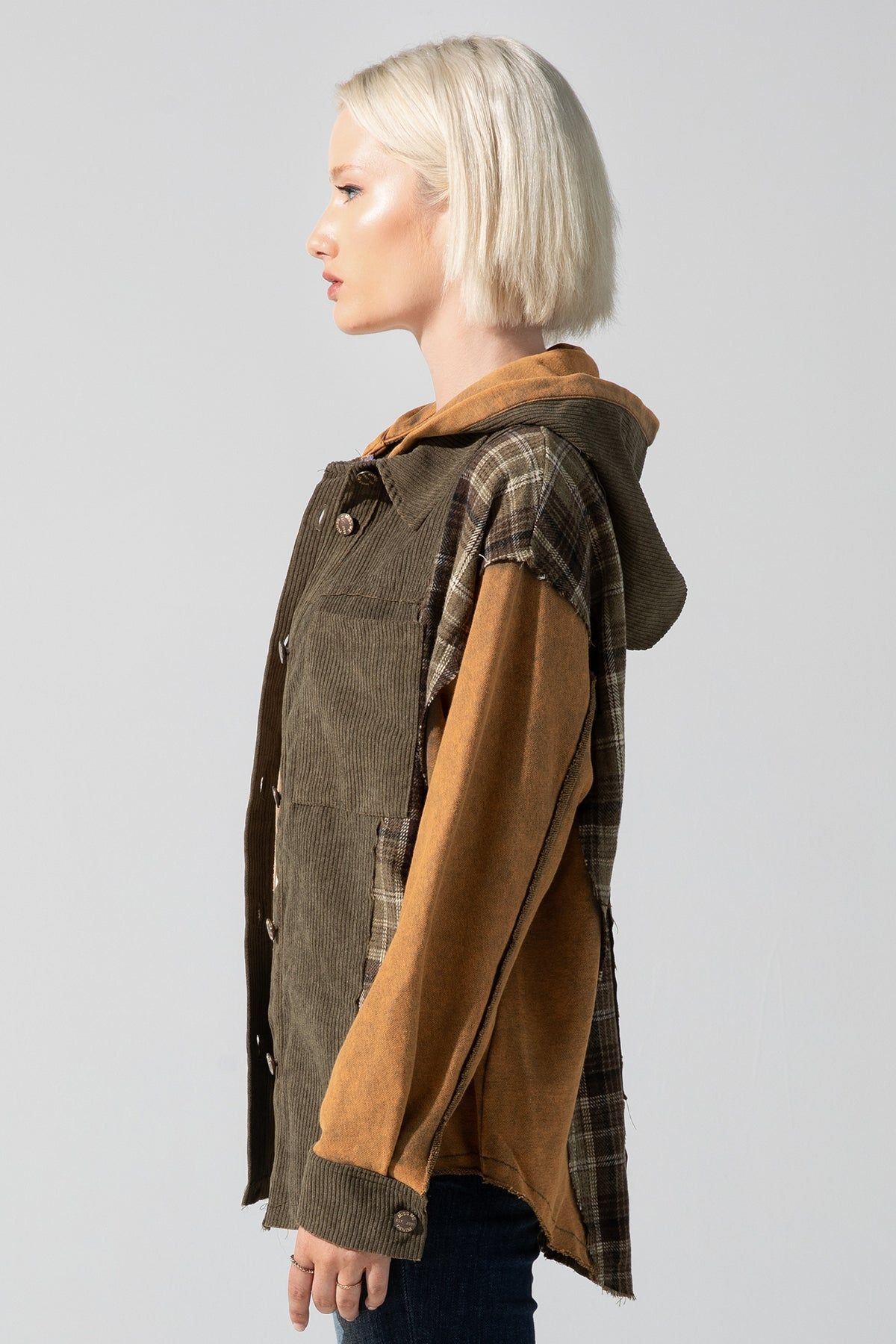 Corduroy Plaid Jacket sold by Miss Me product image thumbnail 2