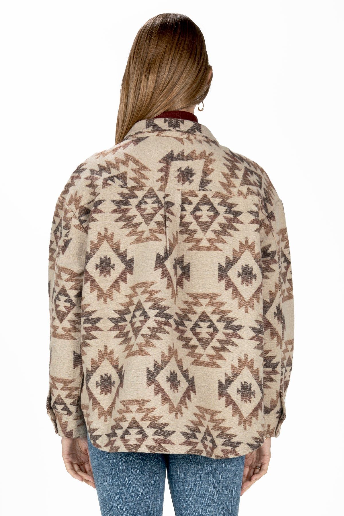 Aztec Button Up Shacket sold by Miss Me product image thumbnail 3