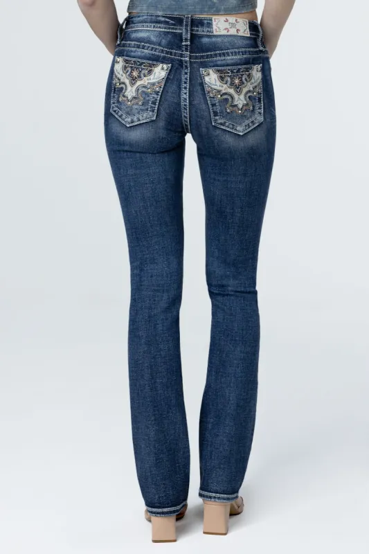 Spring Bloom Slim Bootcut Jeans sold by Miss Me