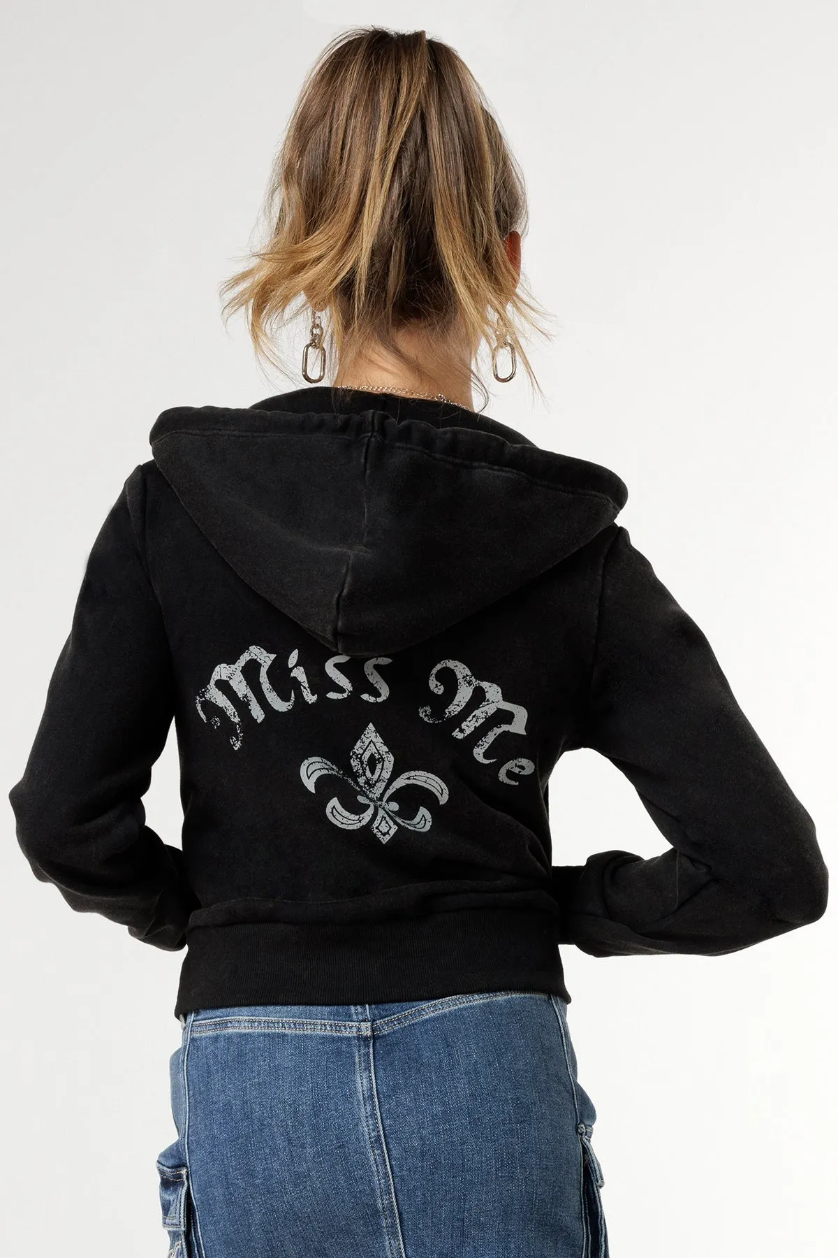 Subtle Wash Fitted Hoodie sold by Miss Me product image thumbnail 4