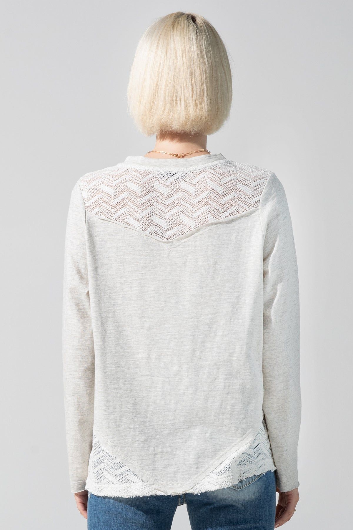 Long Sleeve Woven Top sold by Miss Me product image thumbnail 2