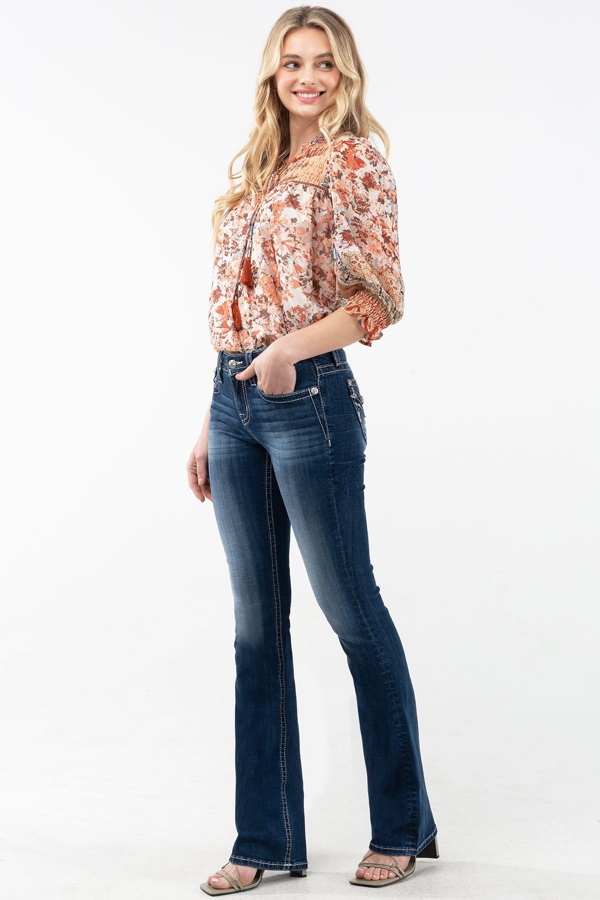 Brushed Across Bootcut Jeans sold by Miss Me product image thumbnail 6