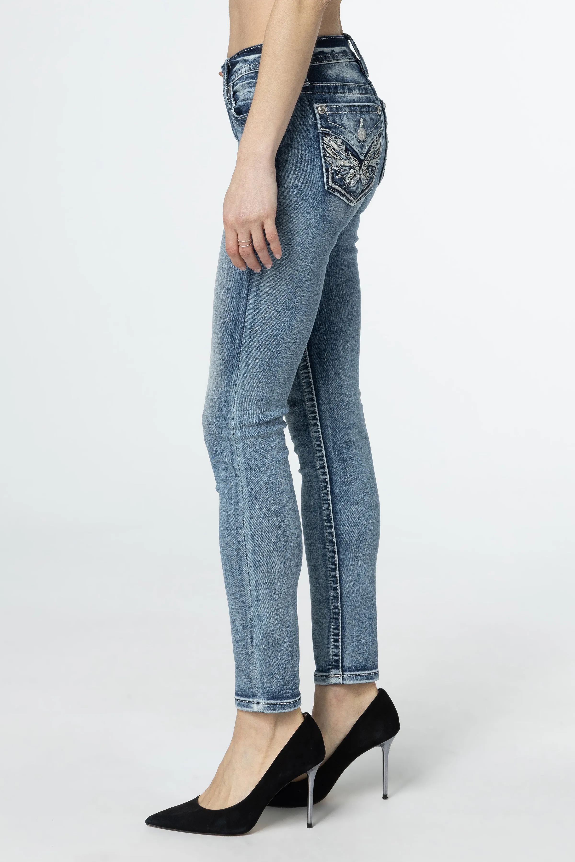 Pop Wing Skinny Jeans sold by Miss Me product image thumbnail 3