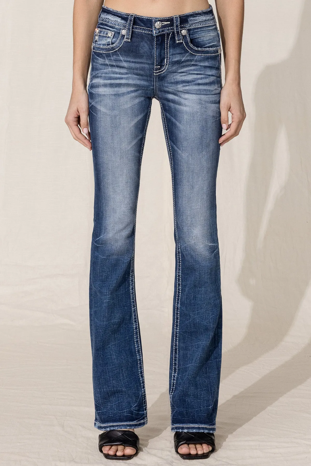 Fall Fleur De Lis Bootcut Jeans sold by Miss Me product image thumbnail 2