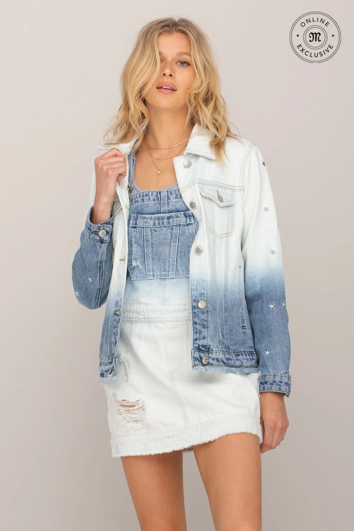 Star Worthy Denim Jacket sold by Miss Me