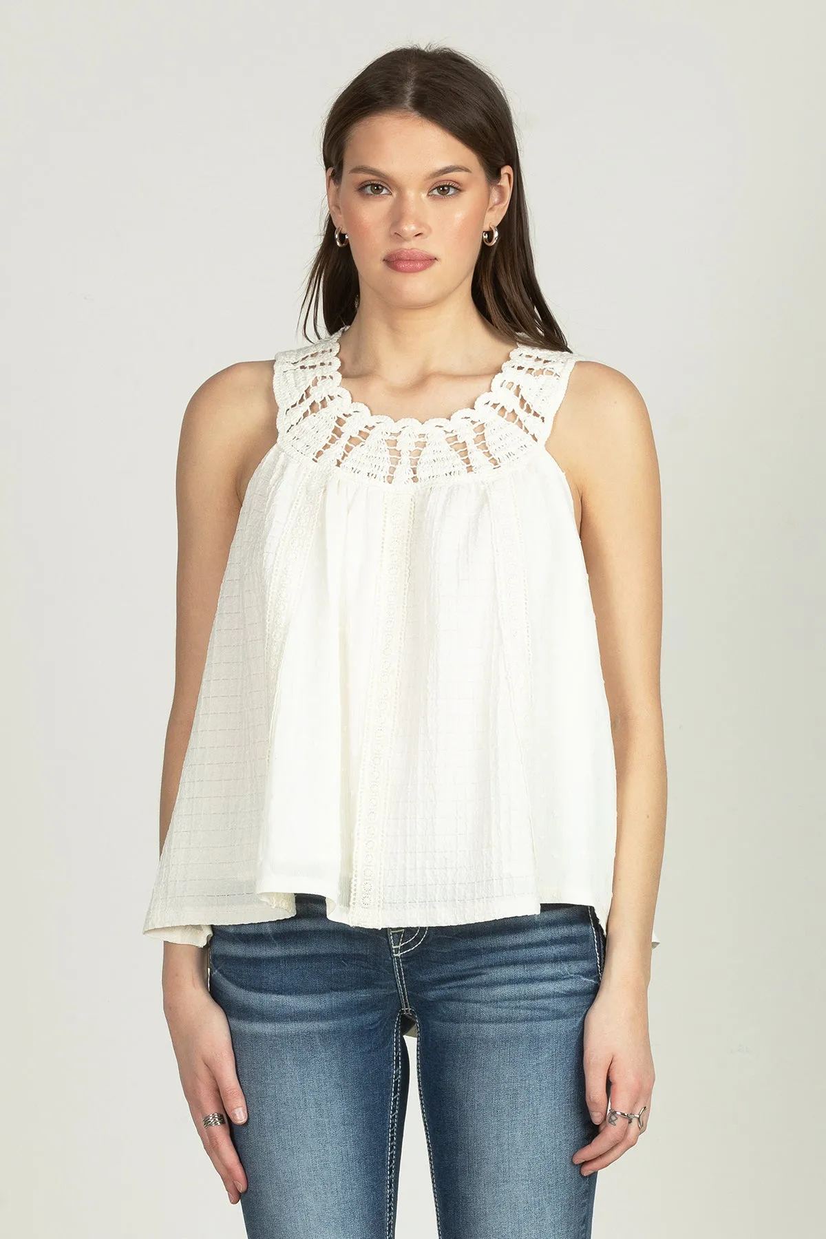 Cleopatra Crochet Loose Top sold by Miss Me product image thumbnail 2