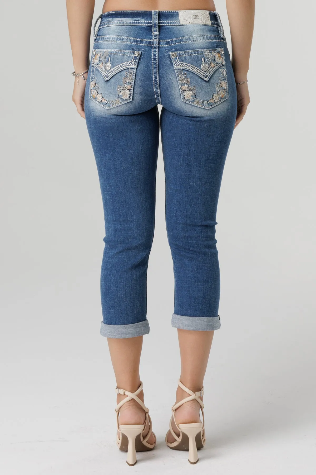 Featherington Floral Capri sold by Miss Me