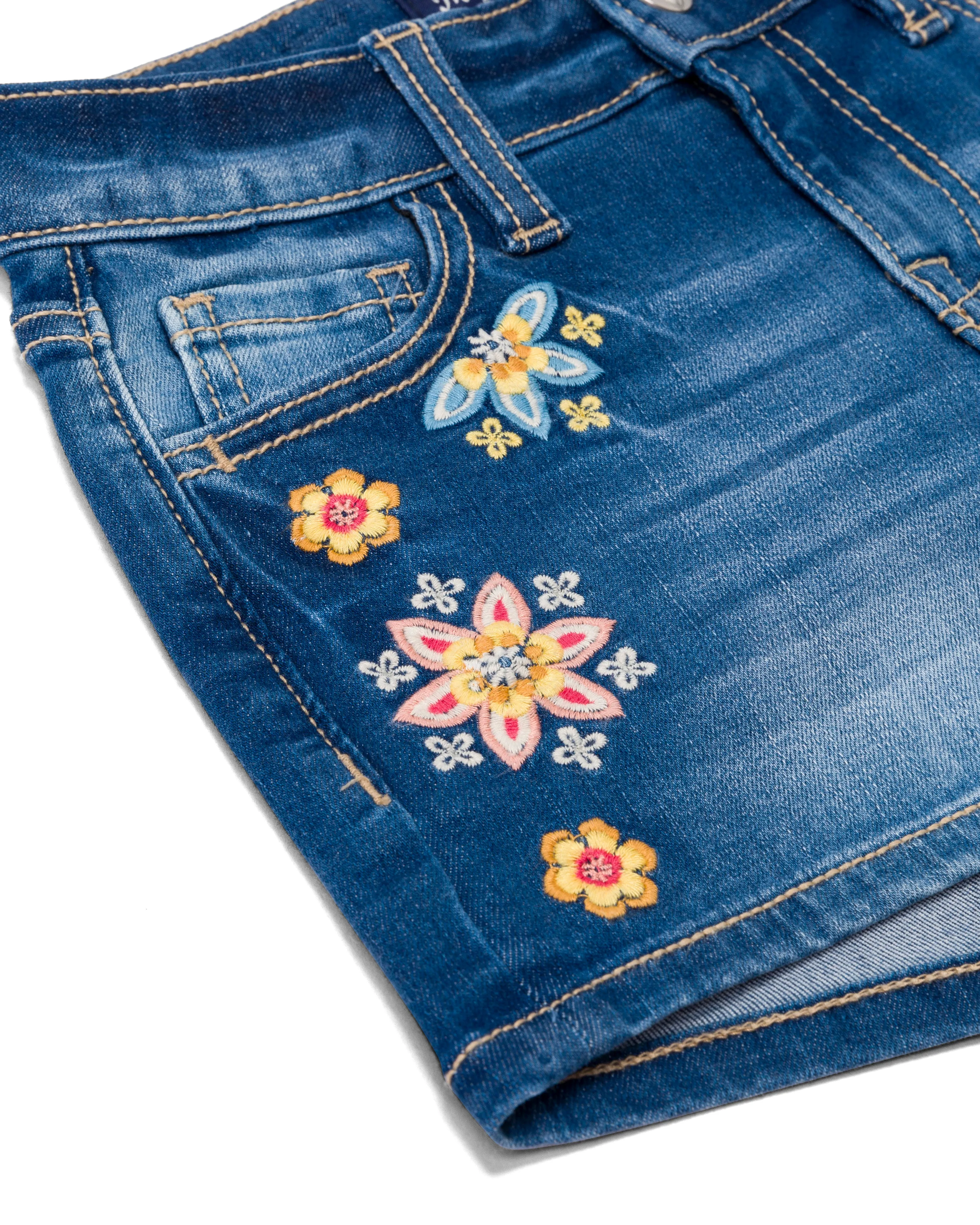 Girls Falling Flowers Shorts sold by Miss Me product image thumbnail 3