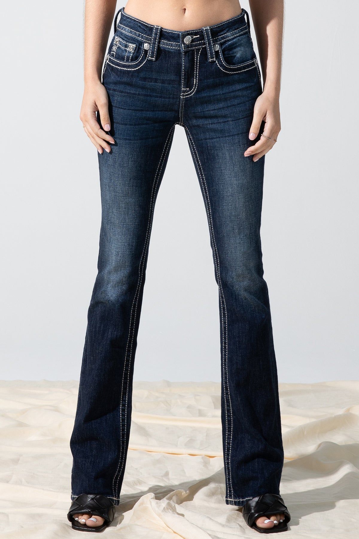 Bursting Horseshoe Bootcut Jean sold by Miss Me product image thumbnail 2