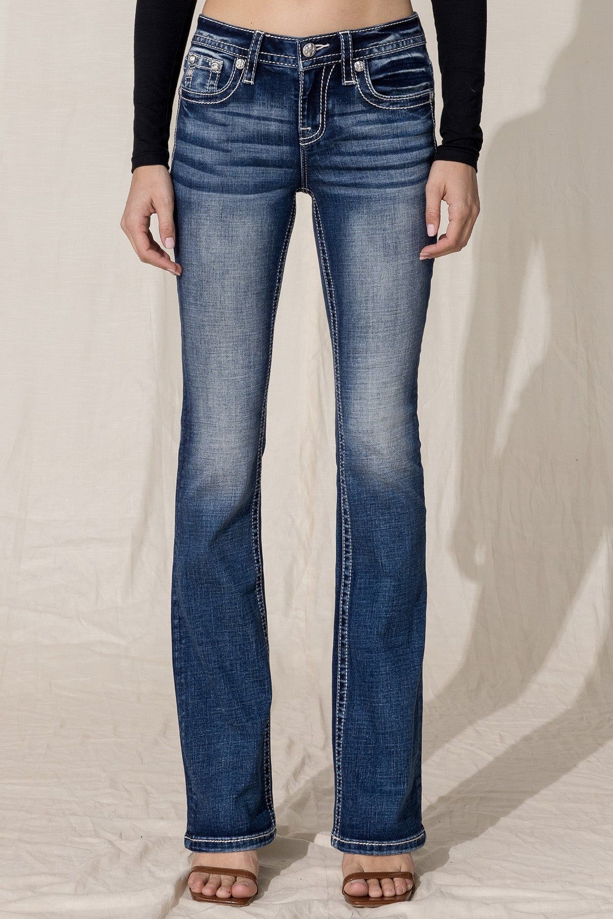 Classic Logo Blowout Bootcut Jeans sold by Miss Me product image thumbnail 2
