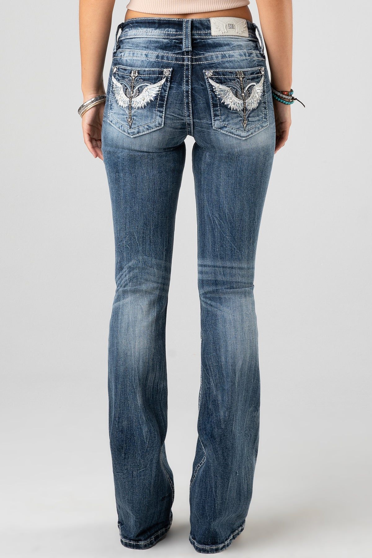 Angel Dagger Bootcut Jeans sold by Miss Me