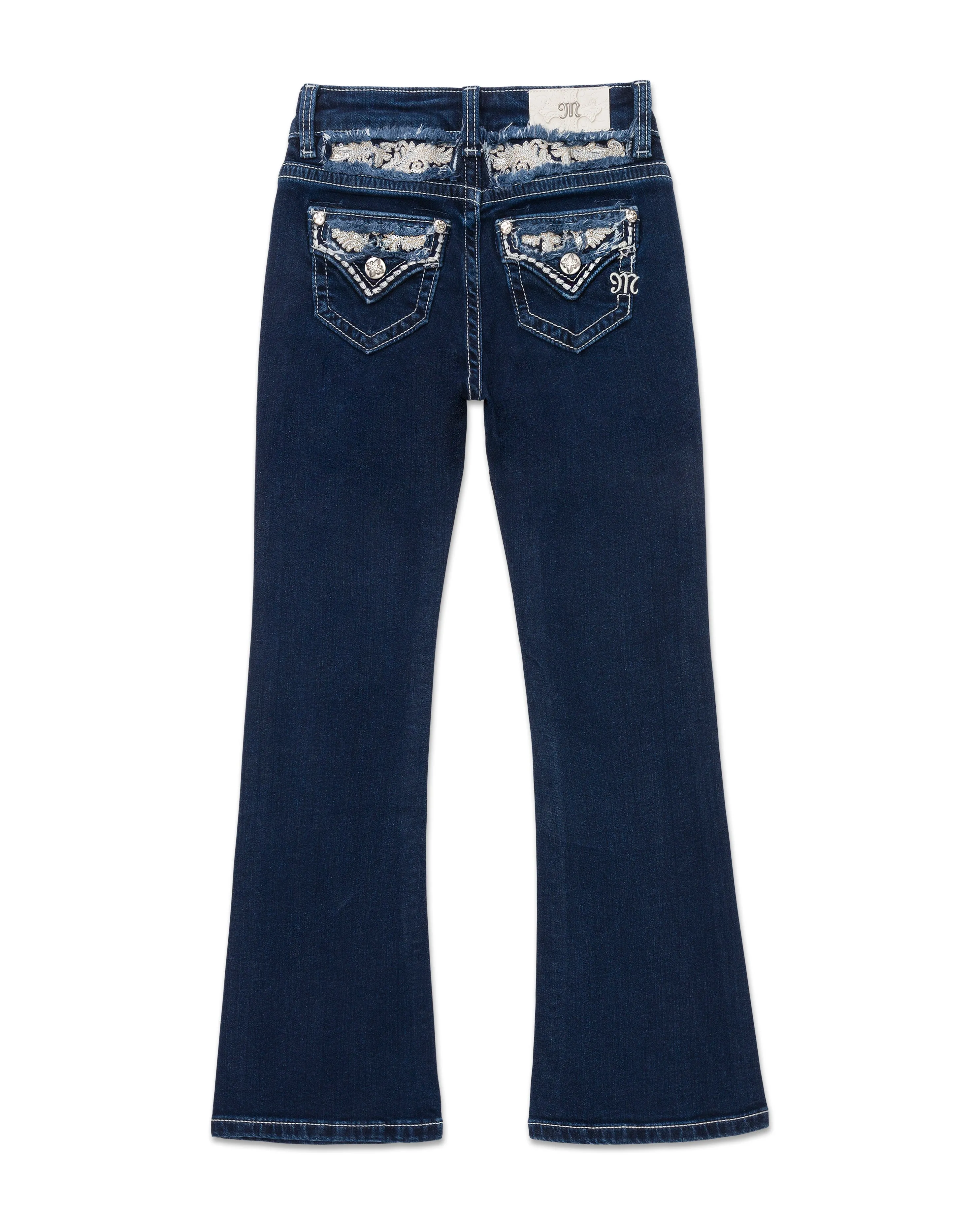 Girls Floral Peekaboo Bootcut Jeans sold by Miss Me