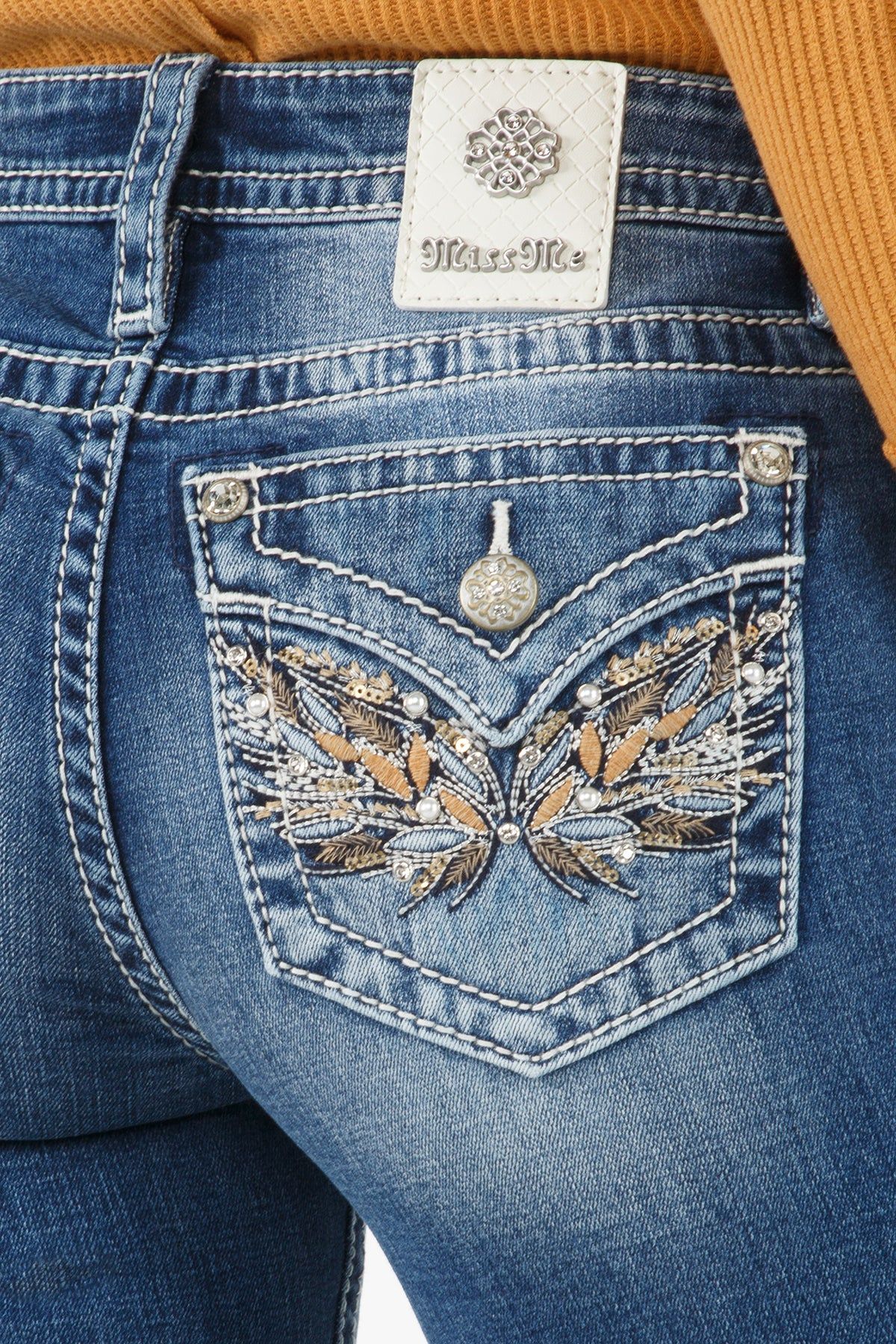 Winged Madness Bootcut Jeans sold by Miss Me product image thumbnail 2