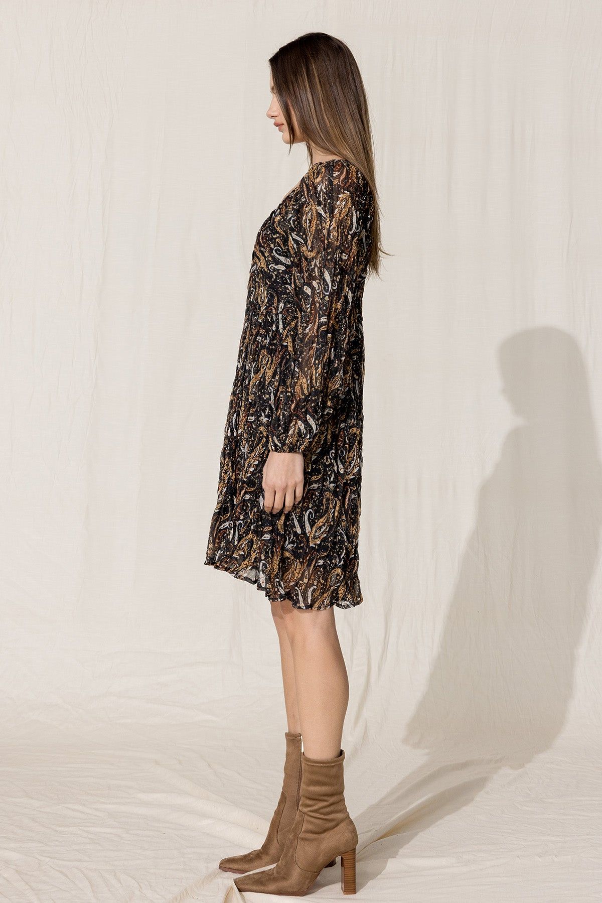 Paisley Chiffon Mini Dress sold by Miss Me product image thumbnail 5