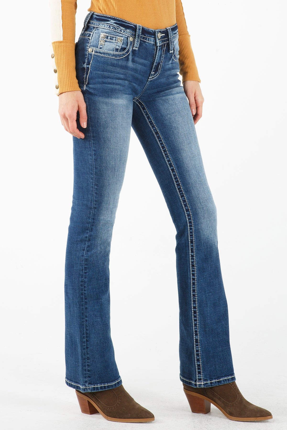Winged Madness Bootcut Jeans sold by Miss Me product image thumbnail 3