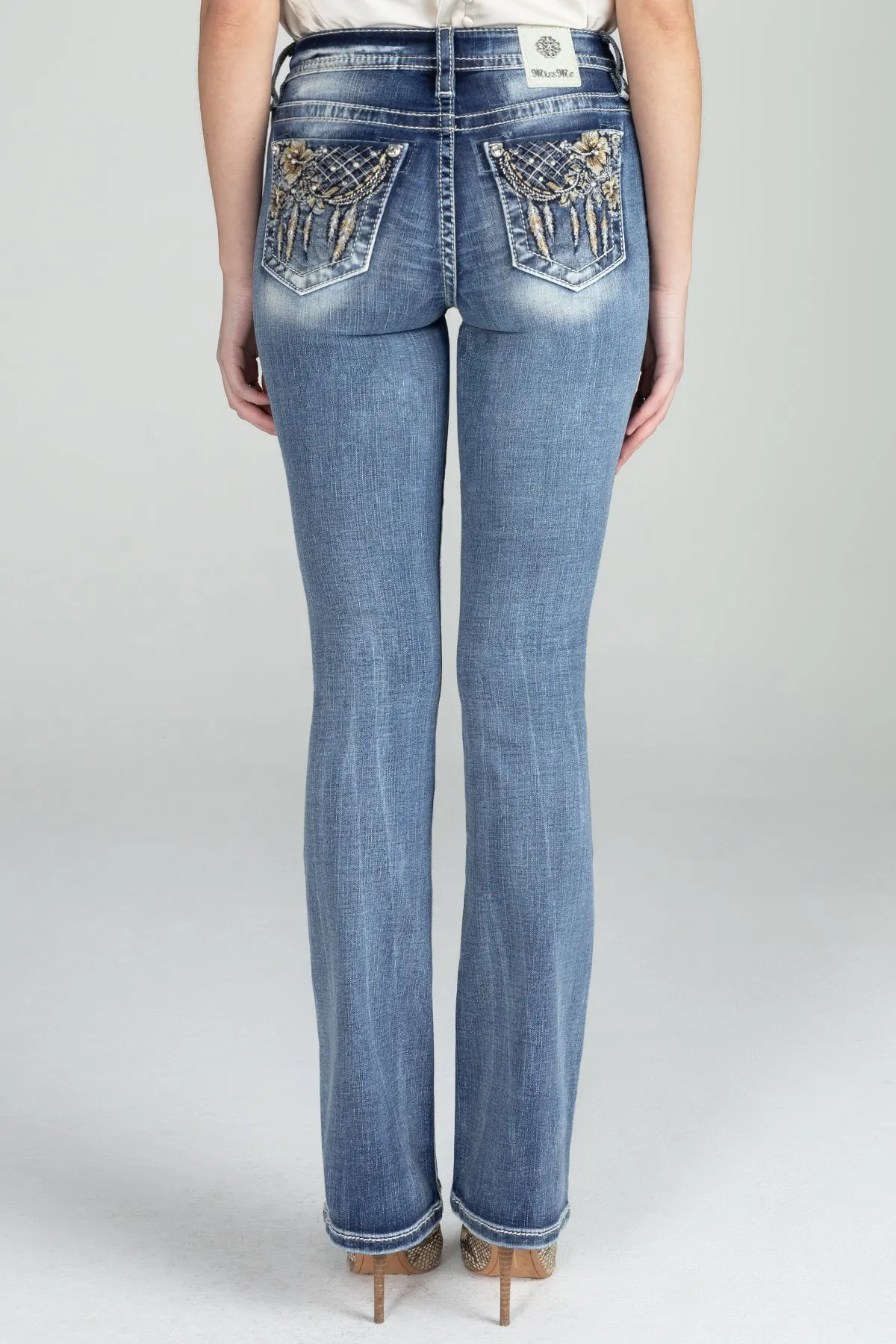 Tropical Dreamcatcher Bootcut Denim sold by Miss Me