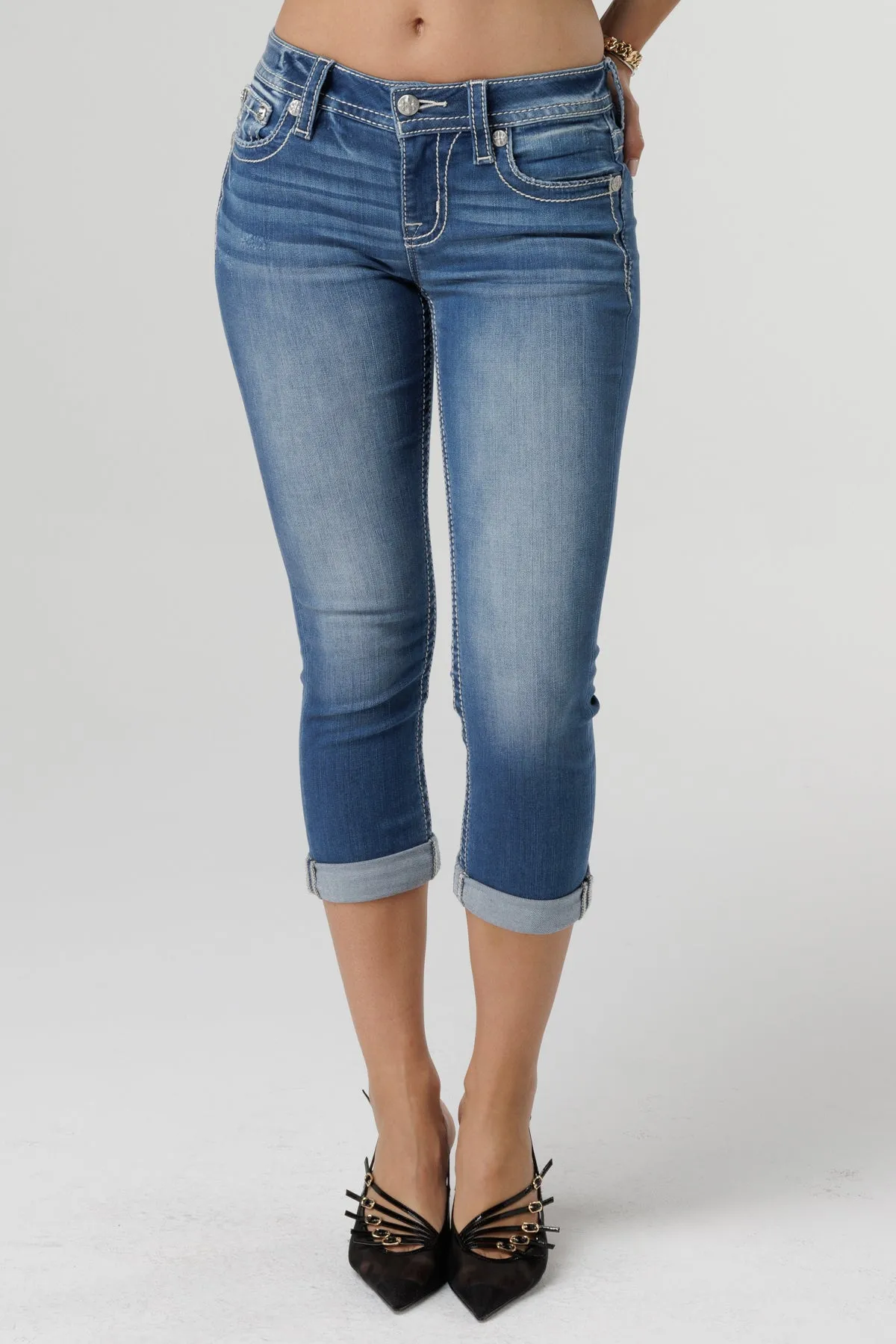 Celestial Wings Capri sold by Miss Me product image thumbnail 3