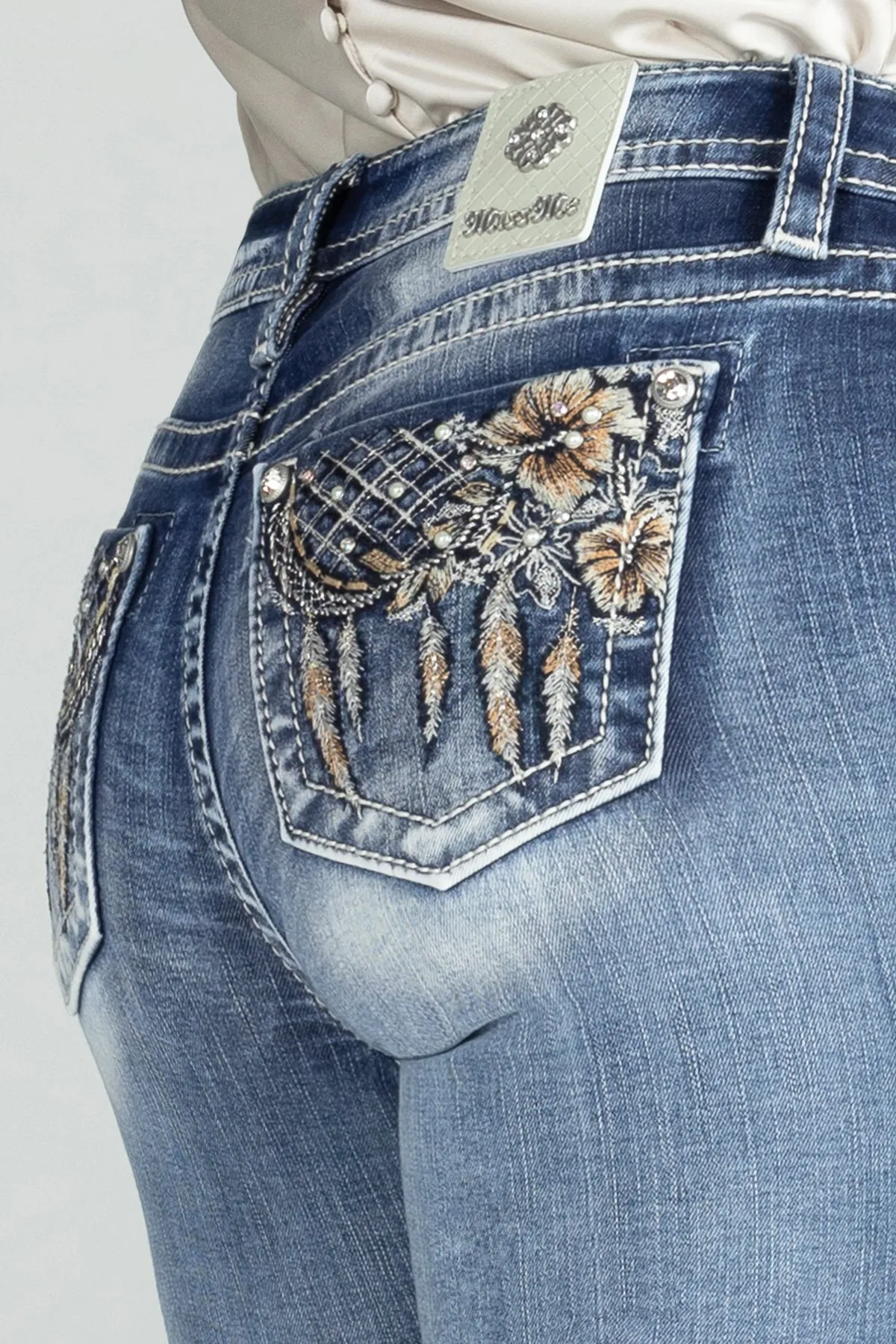 Tropical Dreamcatcher Bootcut Denim sold by Miss Me product image thumbnail 4