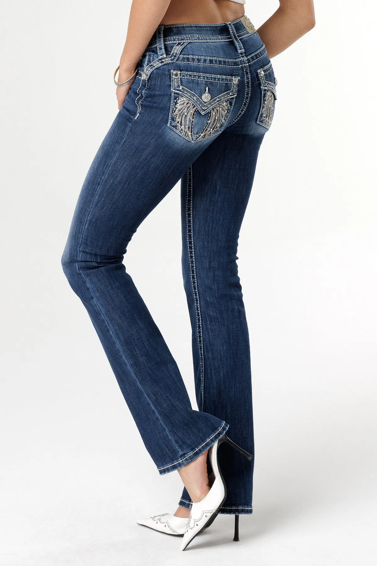 Angel Kisses Bootcut Jeans sold by Miss Me