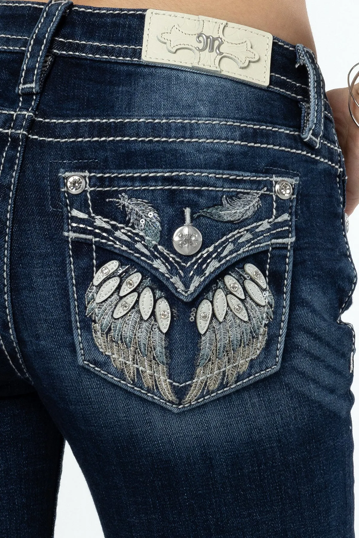 Of a Feather Straight Jeans sold by Miss Me product image thumbnail 4