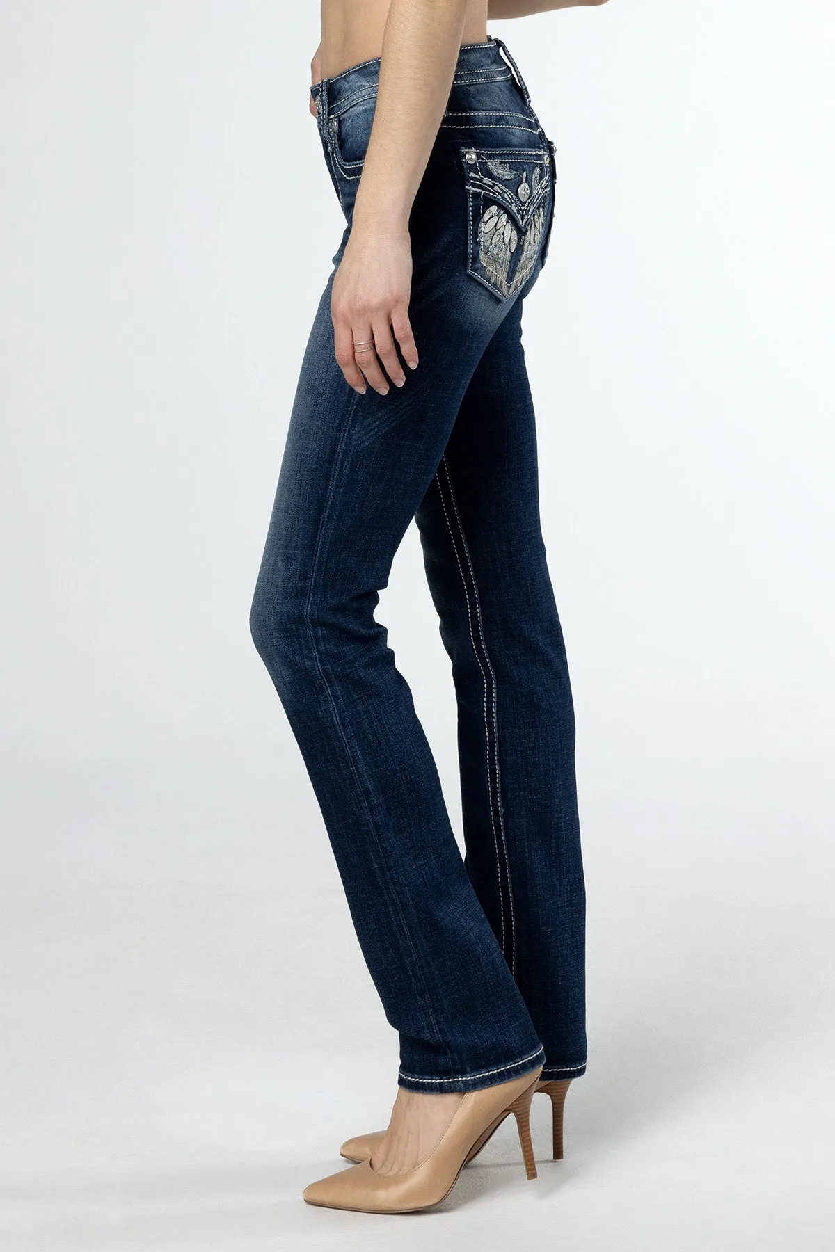 Of a Feather Straight Jeans sold by Miss Me product image thumbnail 3