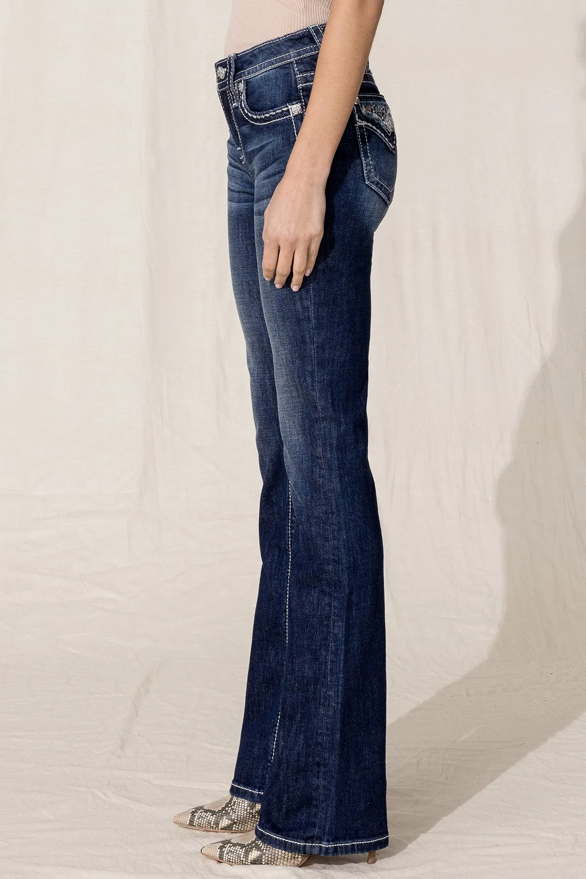 Floral Paradise Bootcut Jeans sold by Miss Me product image thumbnail 5