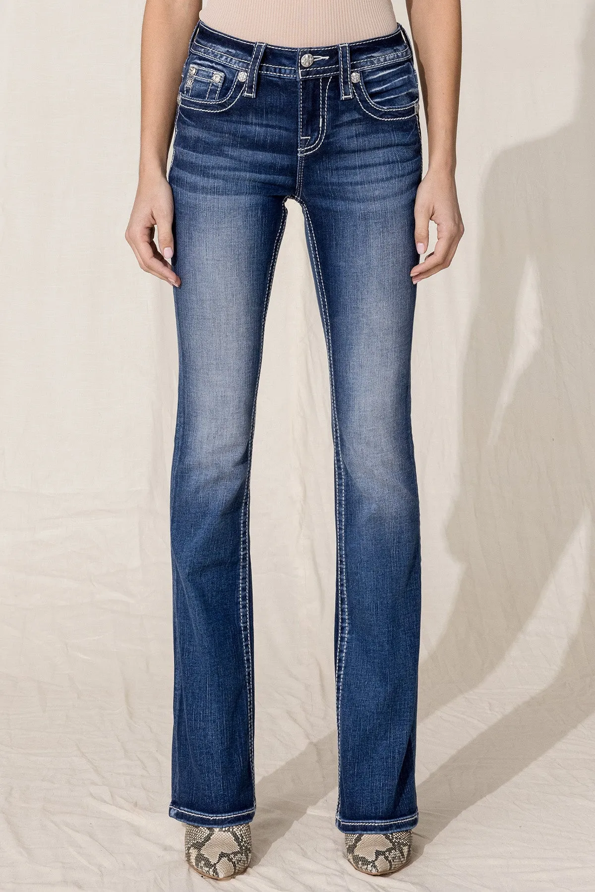 Retro Insert Bootcut Jeans sold by Miss Me product image thumbnail 4