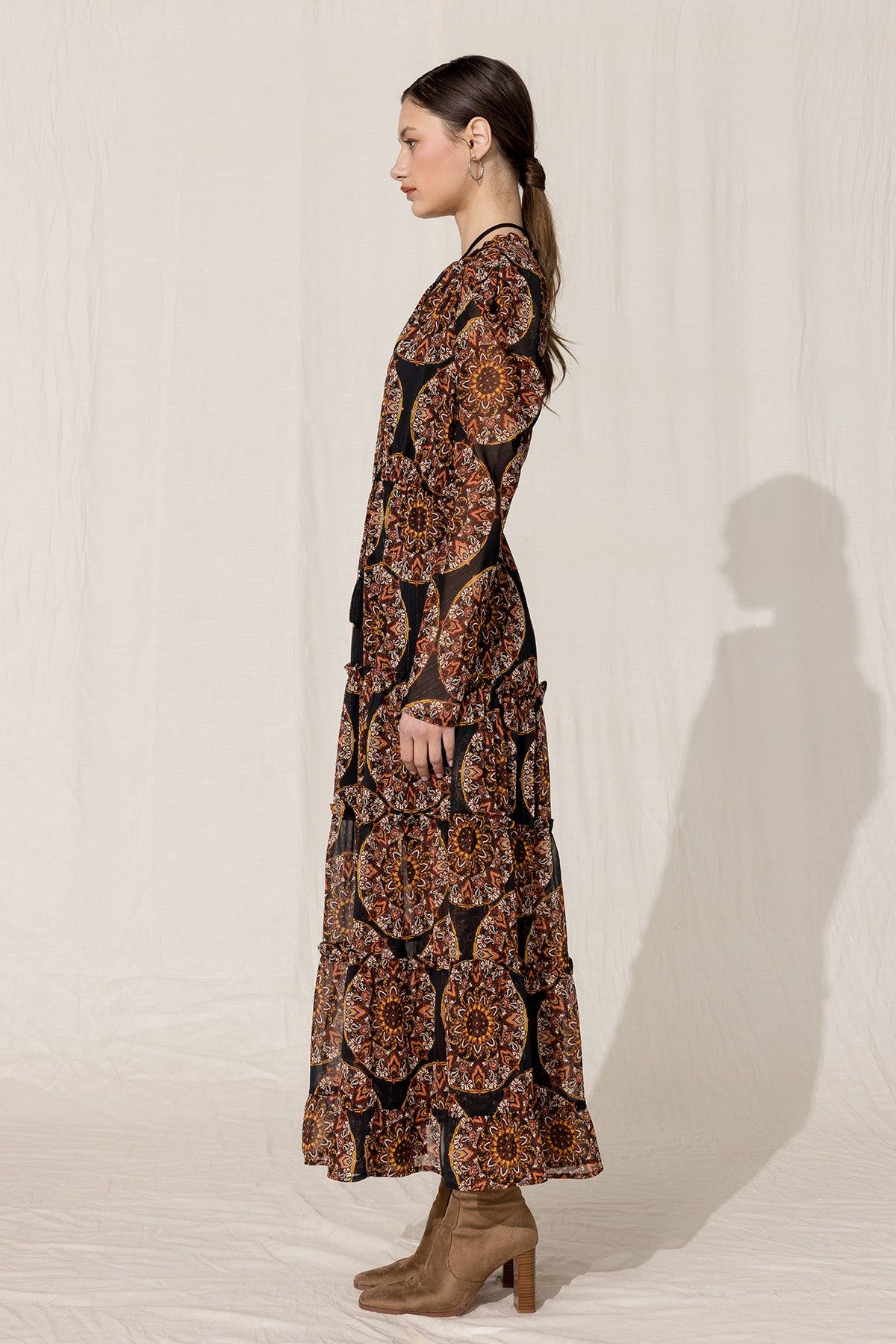 Chiffon Maxi Dress sold by Miss Me product image thumbnail 4