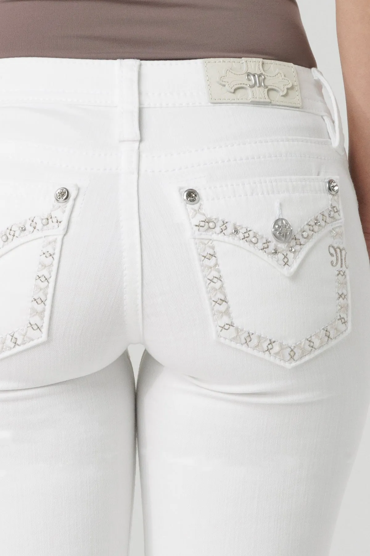 Aspen White Stitch Bootcut Jeans sold by Miss Me product image thumbnail 2