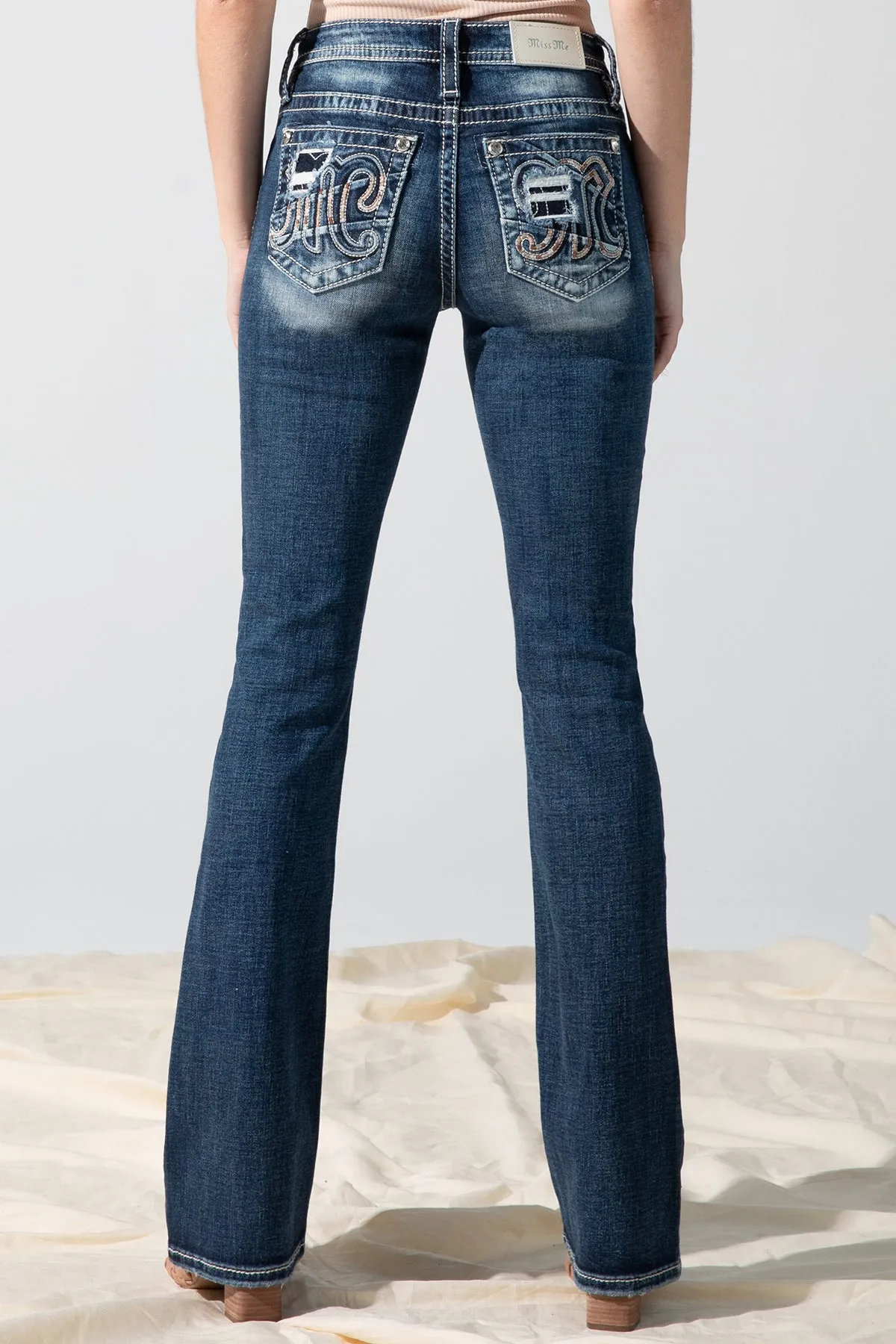 M Logo Bootcut Jeans sold by Miss Me