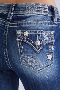 Star Spangled Bootcut Jeans sold by Miss Me
