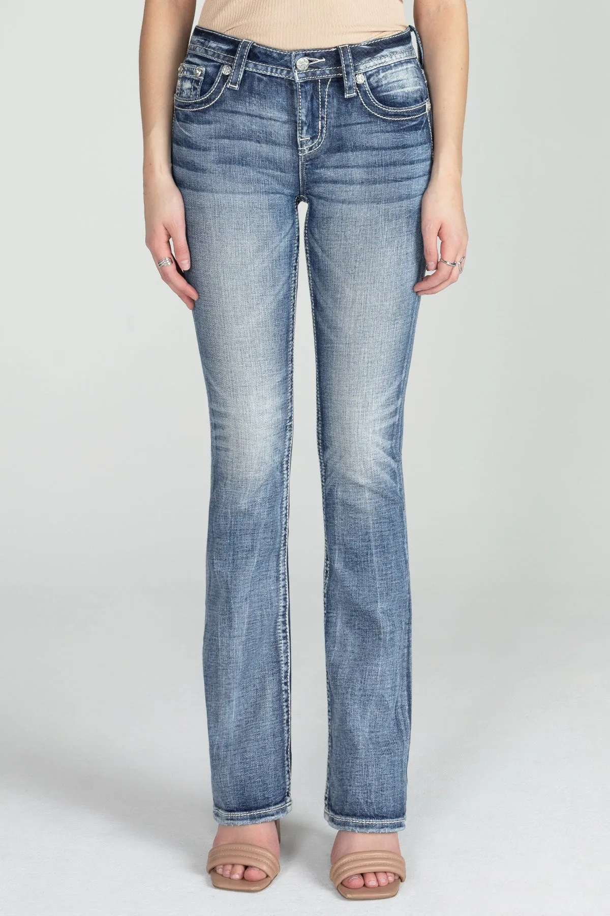 Acid Sequined Cross Bootcut Denim sold by Miss Me product image thumbnail 5