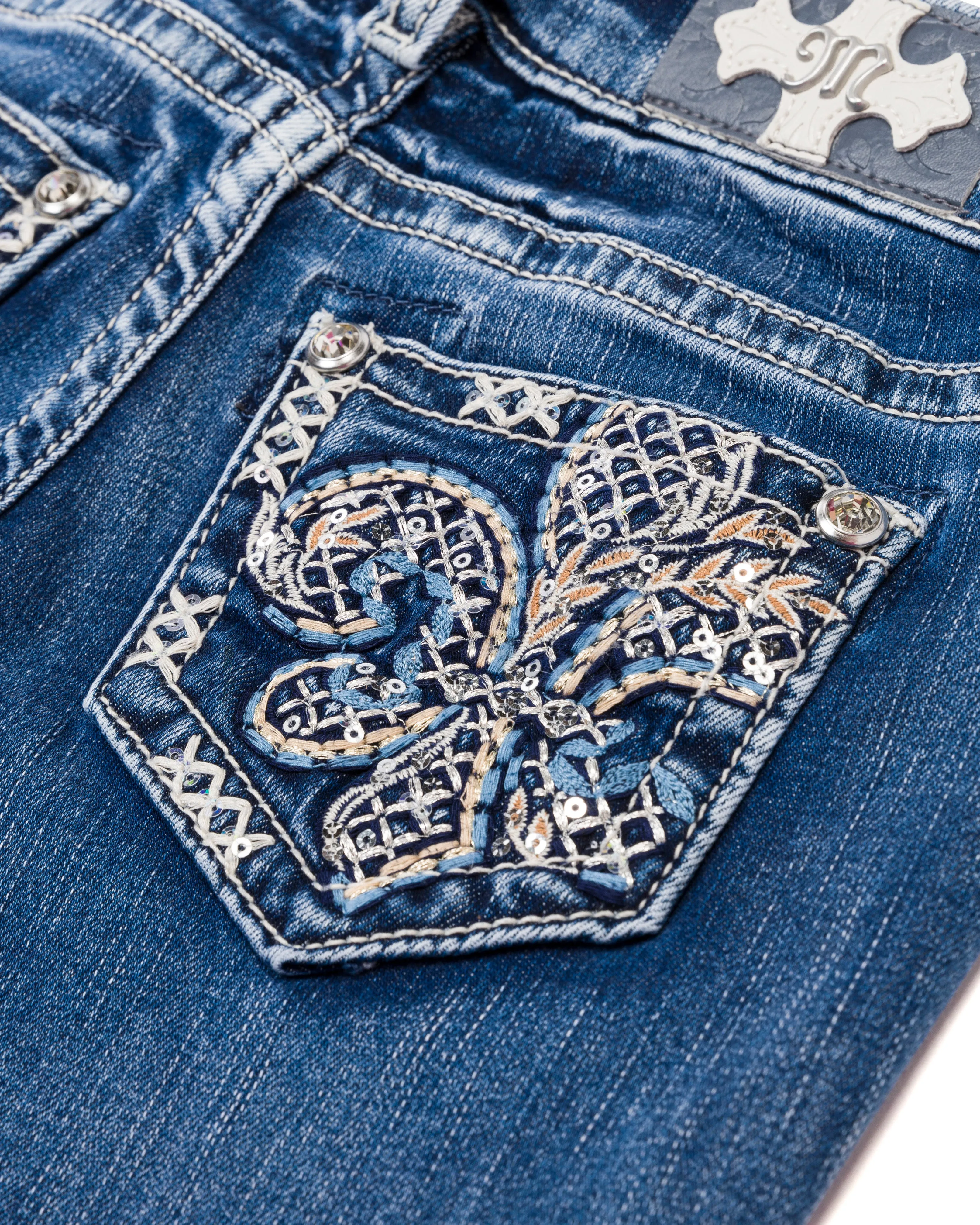 Girls Fleur Glass Straight Jeans sold by Miss Me product image thumbnail 2