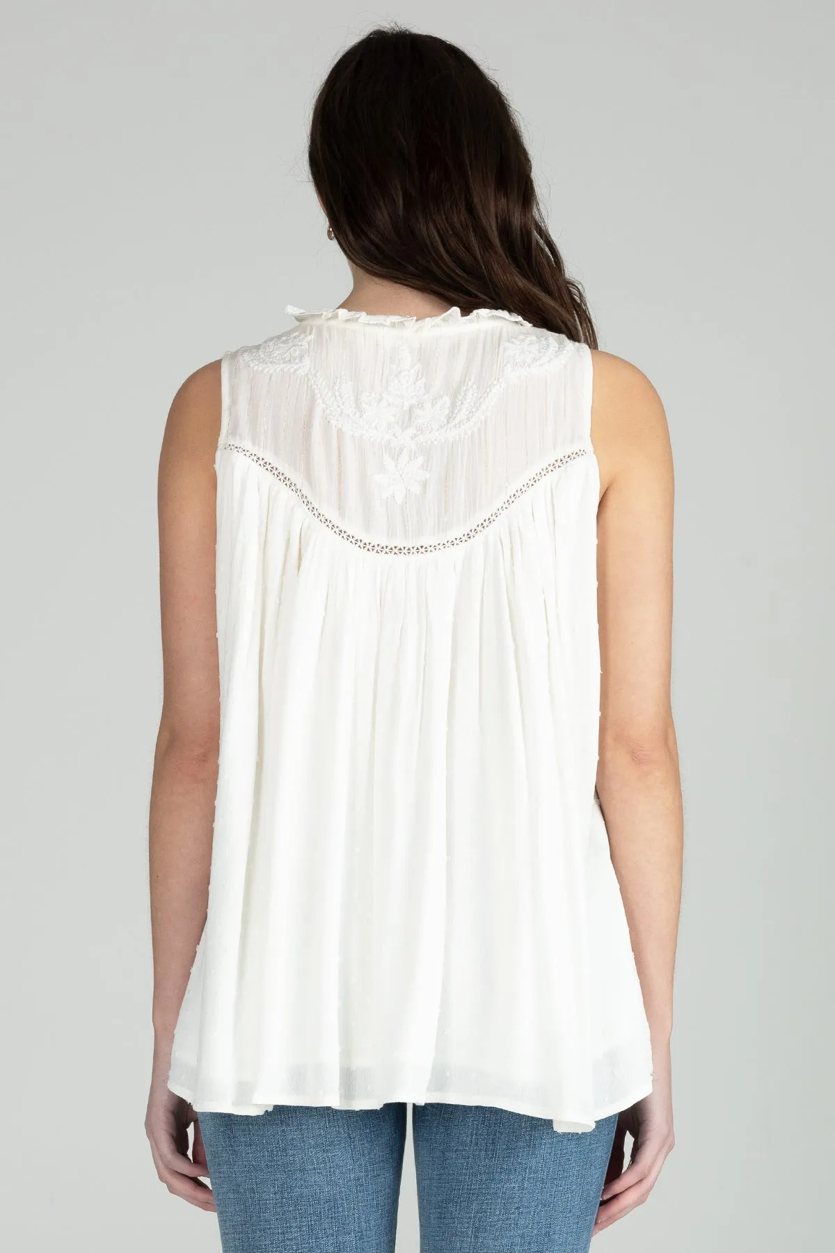 Front Tie Sleeveless Top sold by Miss Me product image thumbnail 4