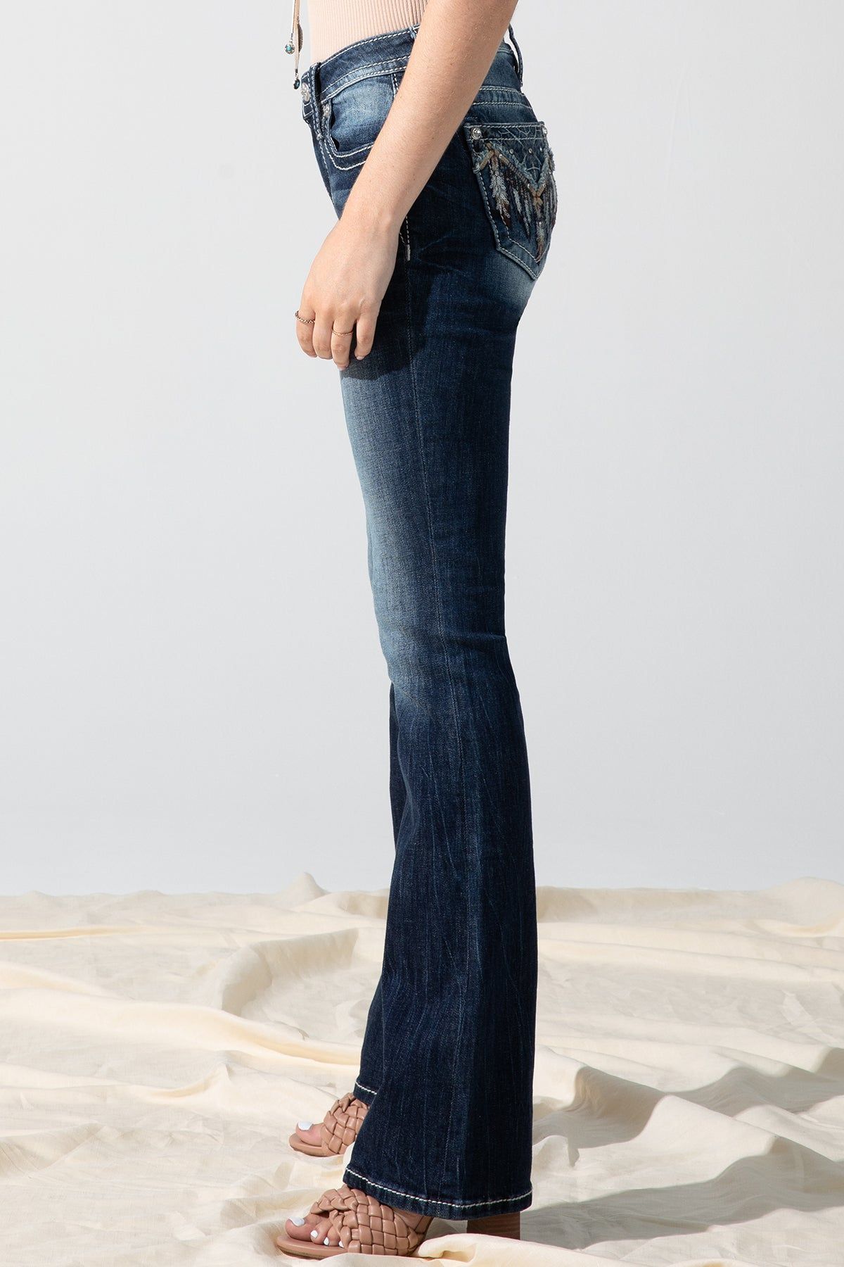 Aztec Glitz Bootcut Jeans sold by Miss Me product image thumbnail 3