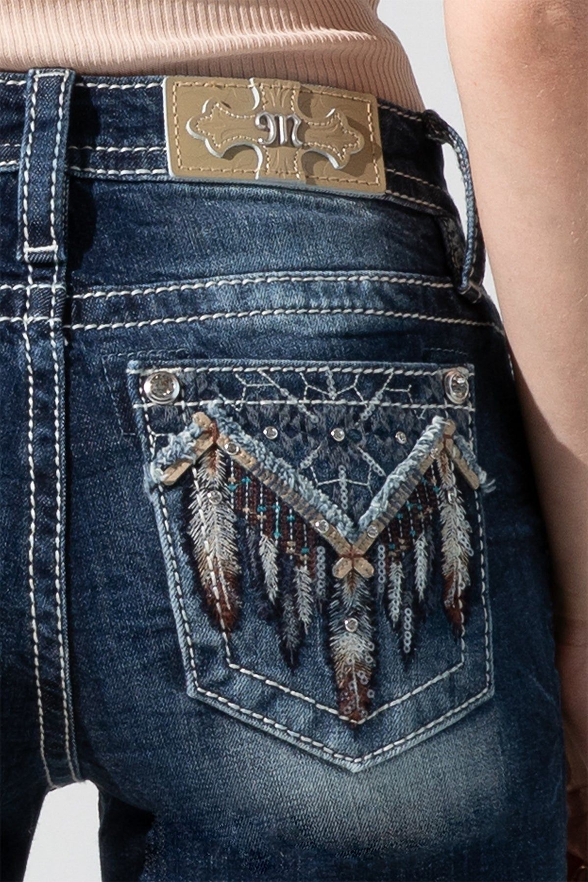 Aztec Glitz Bootcut Jeans sold by Miss Me product image thumbnail 4