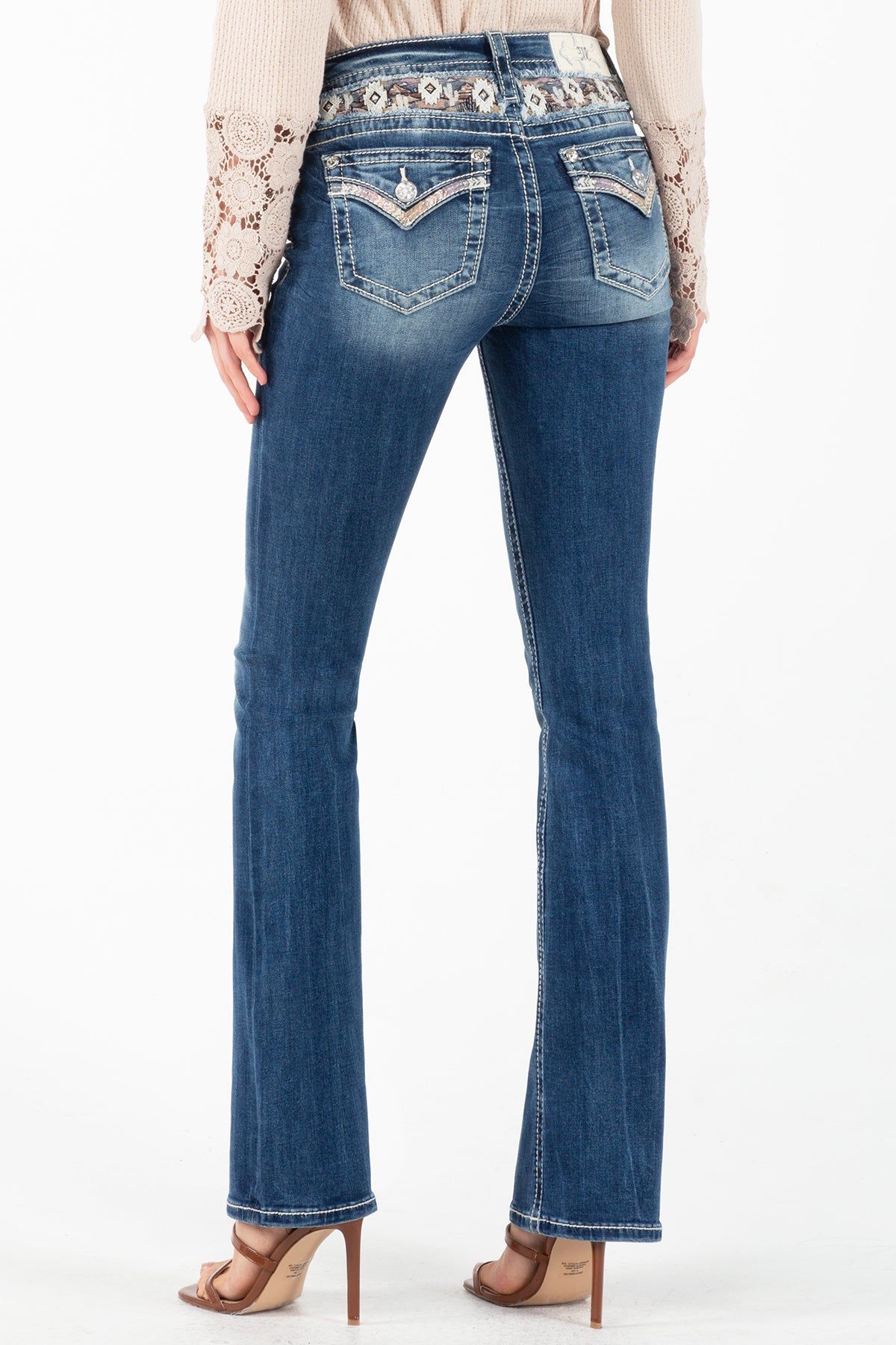 Aztec Heart Bootcut Jeans sold by Miss Me