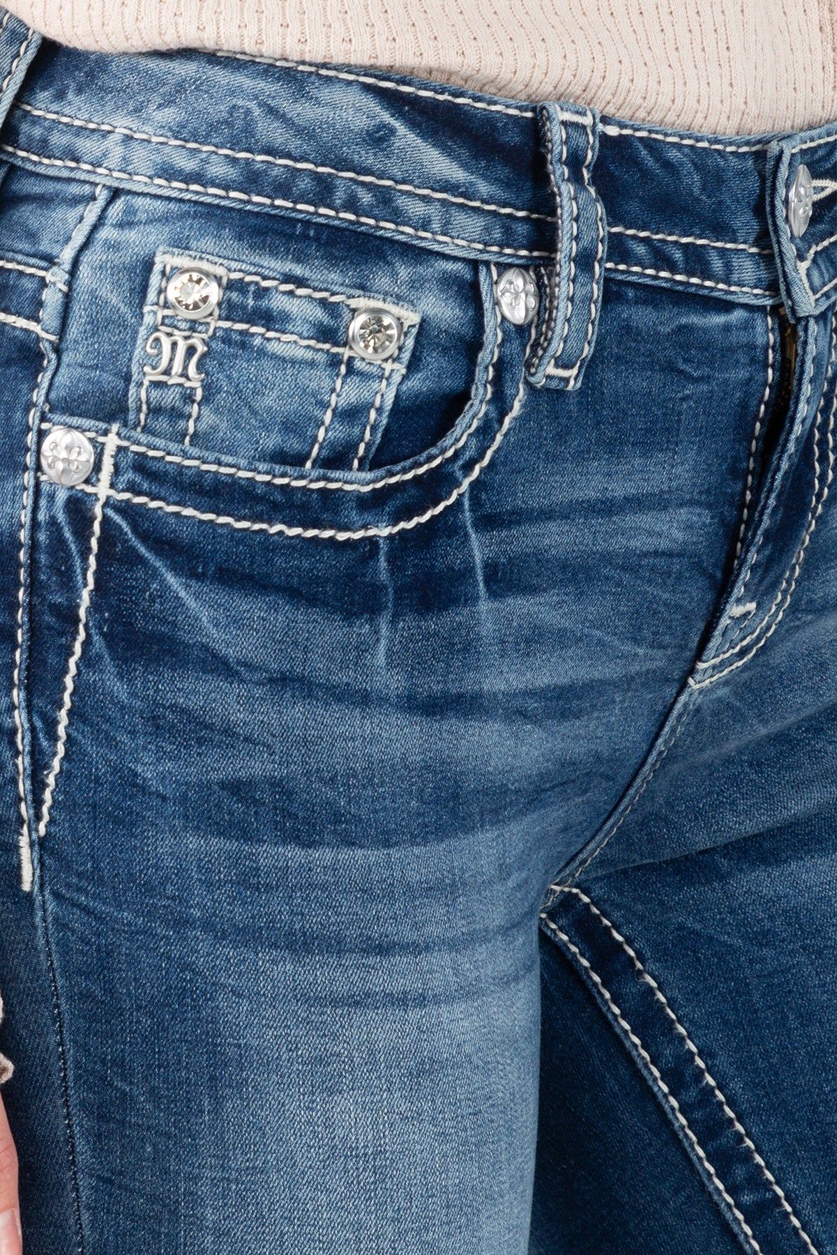 Aztec Heart Bootcut Jeans sold by Miss Me product image thumbnail 5