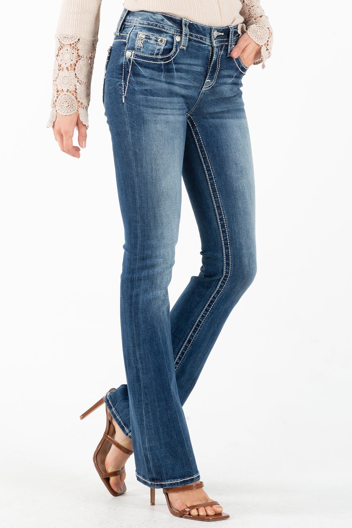 Aztec Heart Bootcut Jeans sold by Miss Me product image thumbnail 2