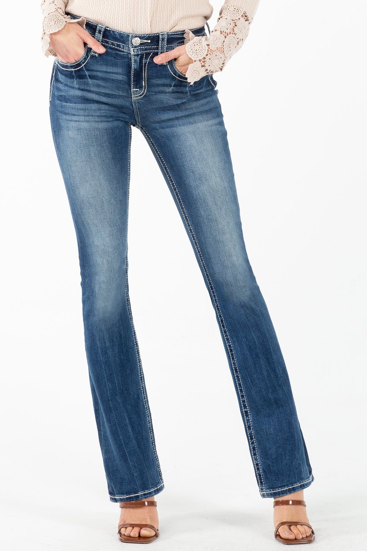 Aztec Heart Bootcut Jeans sold by Miss Me product image thumbnail 3