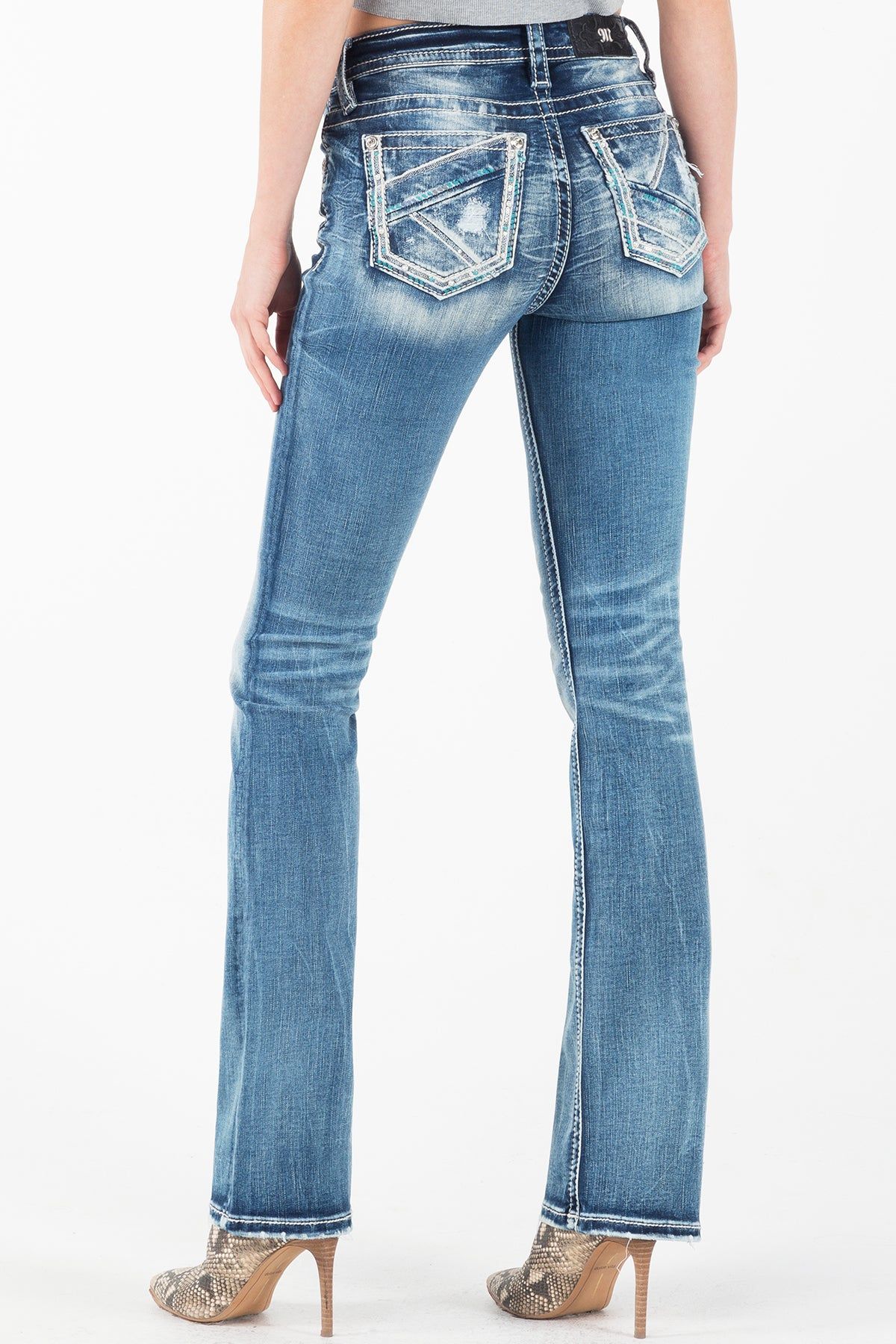 Pieces of Me Bootcut Jeans sold by Miss Me
