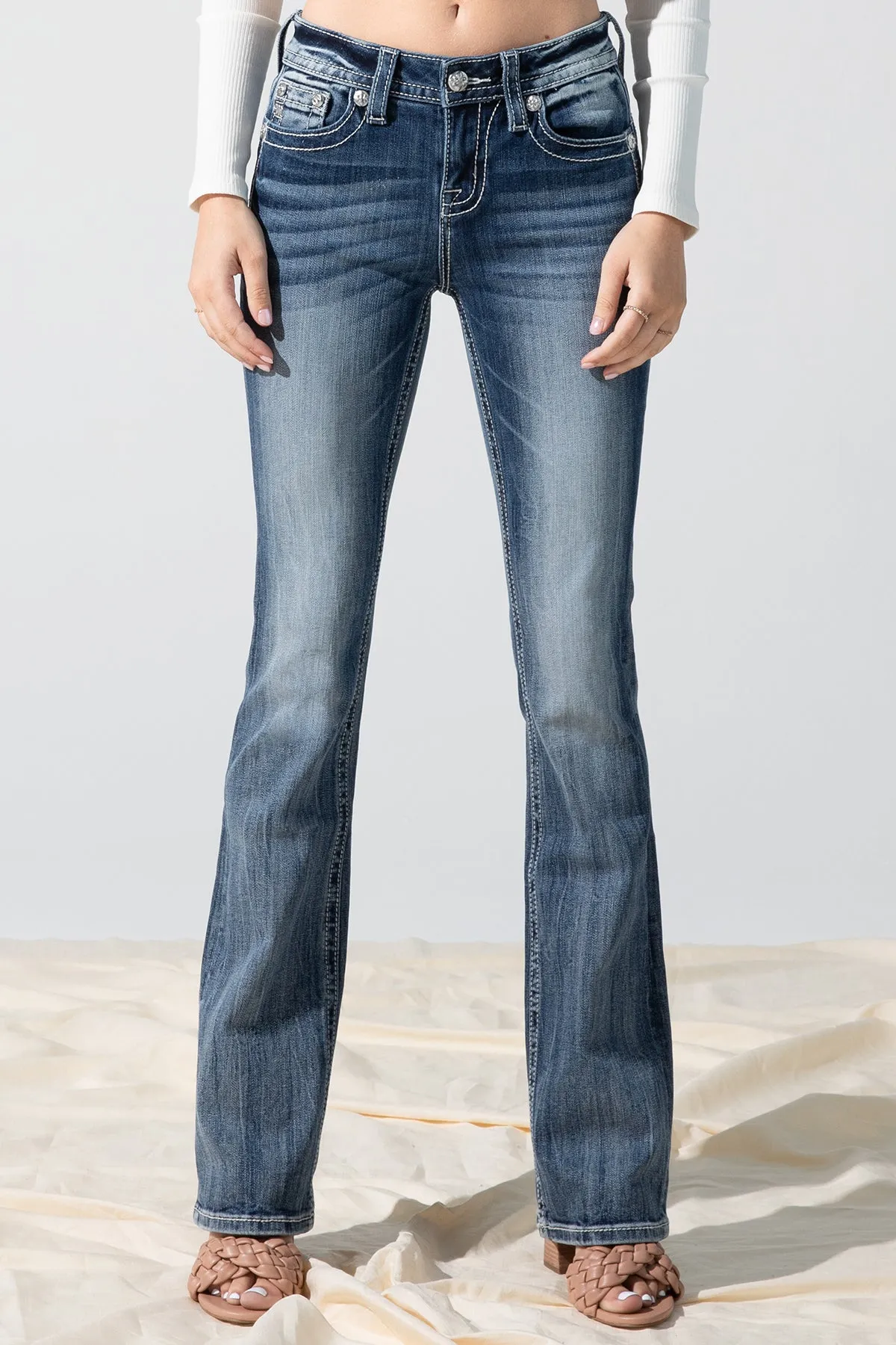 Torn Garden Bootcut Jeans sold by Miss Me product image thumbnail 2